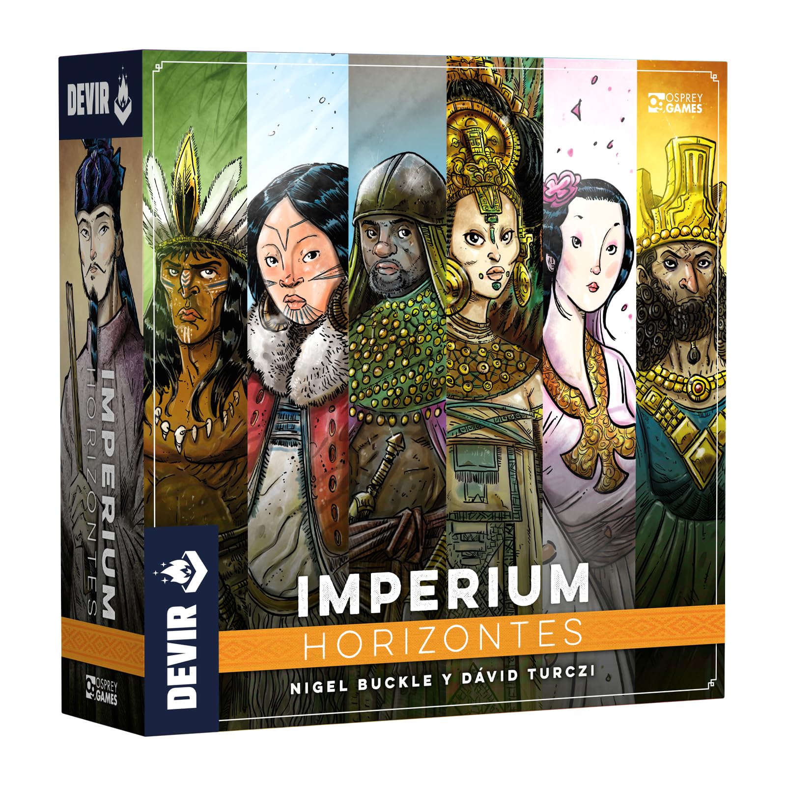Devir – Imperium: Horizontes, Juego de Mesa Estratégico de Civilizaciones, Expansión, Conquista y Ciencia, 1-4 Jugadores, 14+ años (BGIHSP)