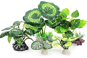 Reptile Plants 5 Pack Aquarium Decorations