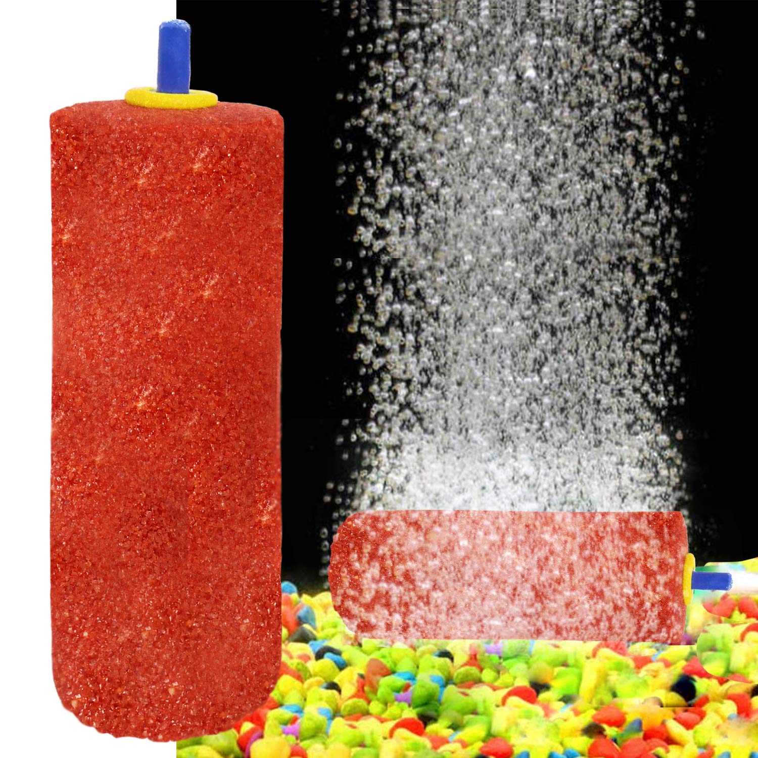 Venus Aqua Cylinder Air Stone Bubble Diffuser for Aquarium Fish Tank Color May Vary 3.8 Inch Pack of 2 PCS (B07YKVZ5C1) Amazon Price History, Amazon Price Tracker