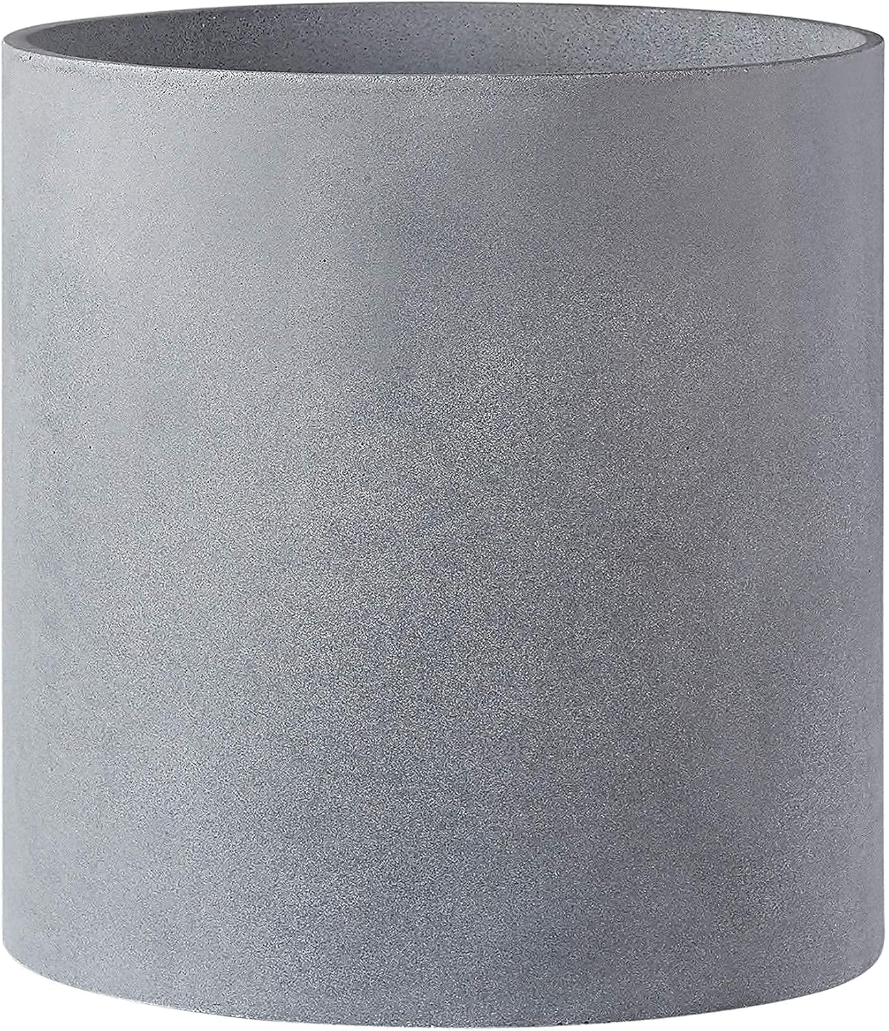 FaithLand 12" Gray Pot and 8~12" Adjustable Plant Stand Bundle