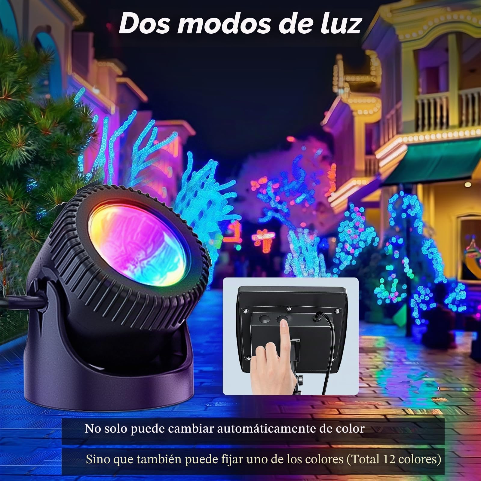 PChero Luces solares sumergibles para estanque, LED 3 en 1 RGB que cambian de color, luz subacuáticas impermeables para peceras, jardín y patio
