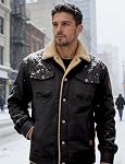 TACVASEN Vestes de coton pour hommes en tissu d'hiver en tissu casual chaud Cargo Snaps Working Sherpa Veste avec plusieurs poches