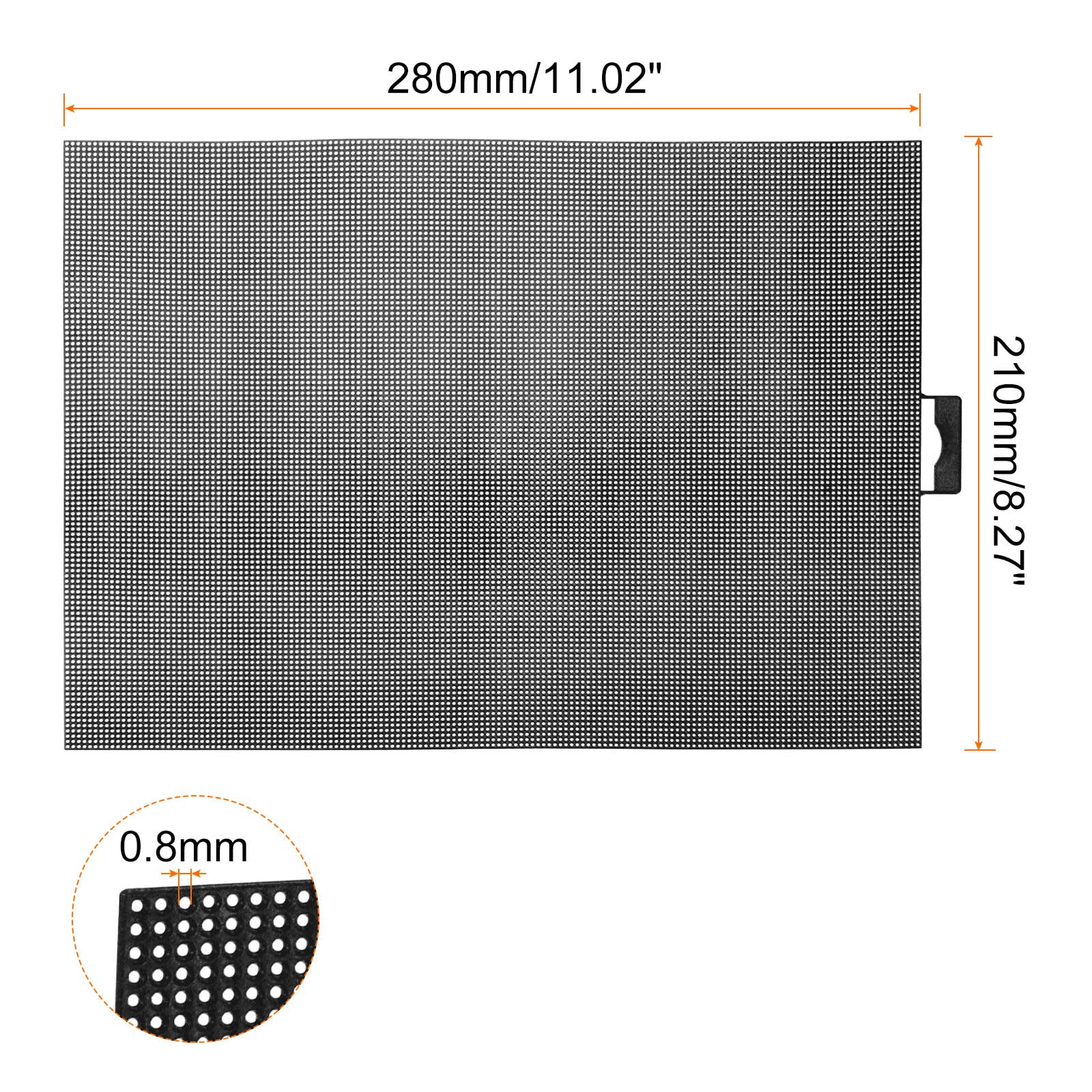 Amazon | uxcell プラスチックメッシュキャンバスシート 8.27