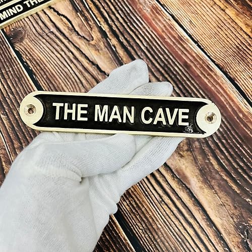 Vista 15 de Mind Your Head Plaques Door Sign Wall Sign Vintage Antique Shabby Chic Style Irish Door & Cellar Warning Sign/Notice Distressed Faux Brass