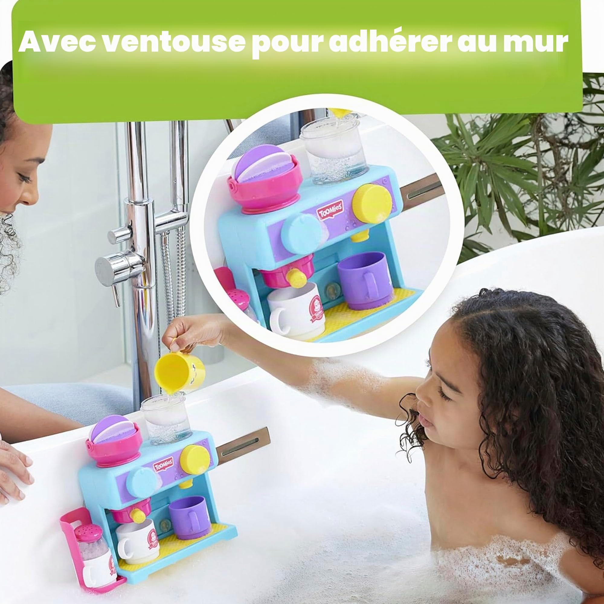 Bizak Machine à café pour Baignoire Toomies, Jouet créatif de Bain avec Mousse Type glacé et Jeu d'imitation Depuis 18 Mois (30693547)