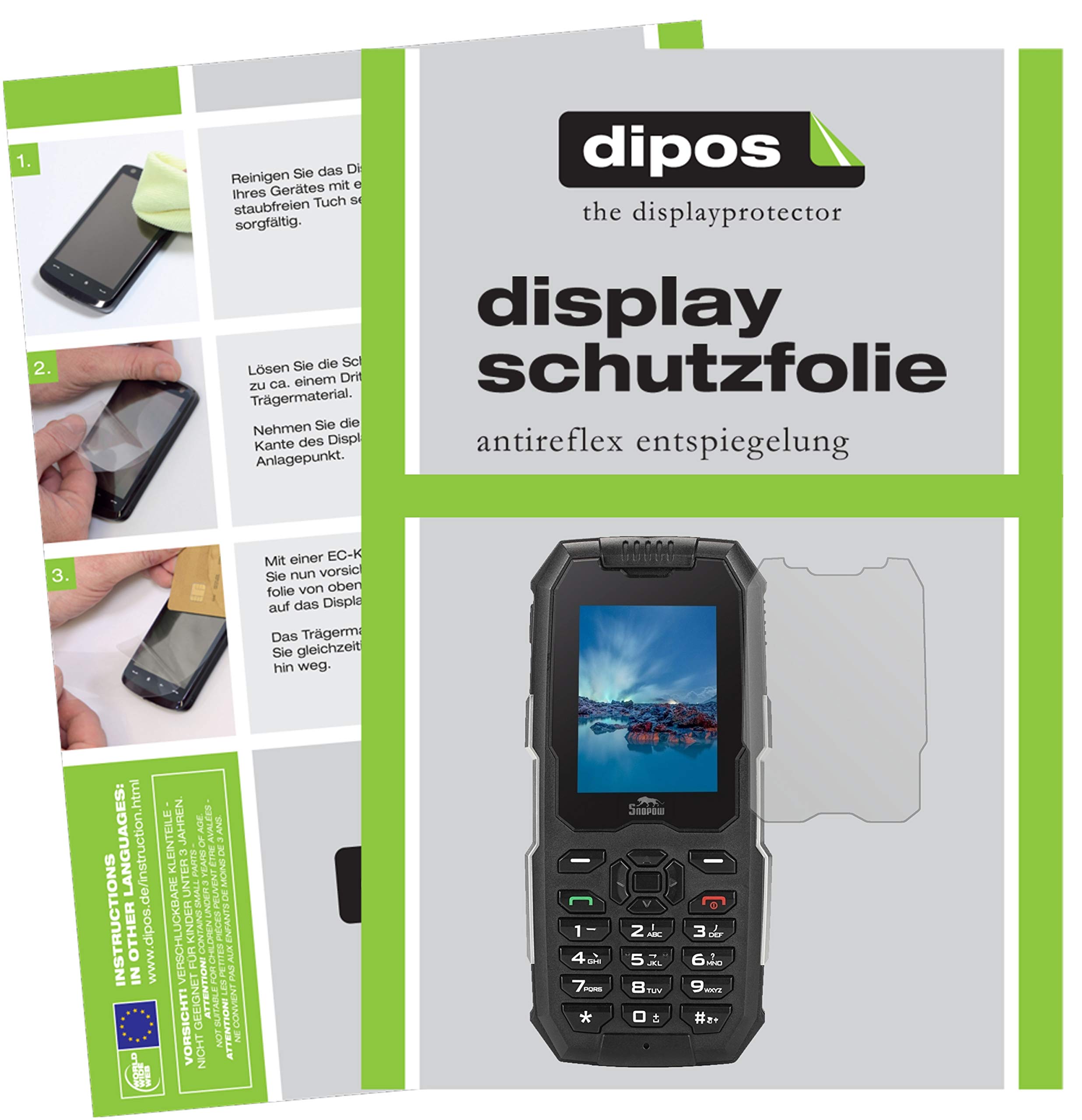 dipos I 6X Pellicola Protettiva antiriflesso Compatibile con Snopow M2