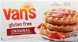 Vans Original Blueberry Waffles, 9 Oz | Gluten-Free, Whole Grain Brown Rice Flour, Fruit Juice Sweetened