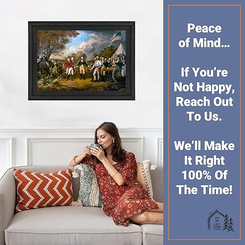 Vista 20 de Declaración de independencia de John Trumbull - Lienzo enmarcado para decoración de pared, lienzos de reproducción de pintura fina Impresión