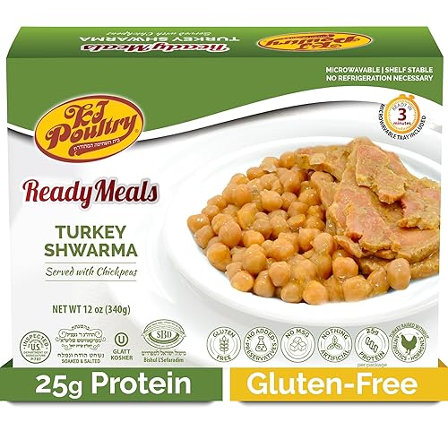 Kosher MRE Meat Meals Ready to Eat Shawarma de pavo sin gluten 1 paquete Preparado Entree totalmente cocinado estante estable para la cena en