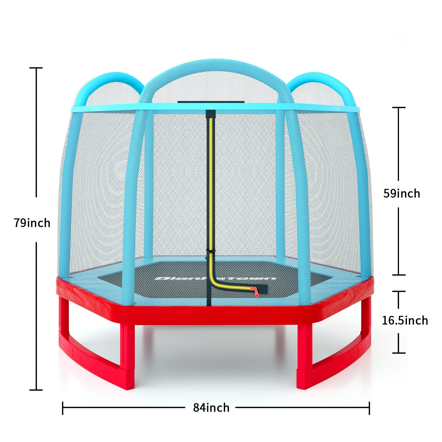 トランポリン 囲い付き Amazon | Blanketown 7フィート トランポリン 子供用 安全囲いネット