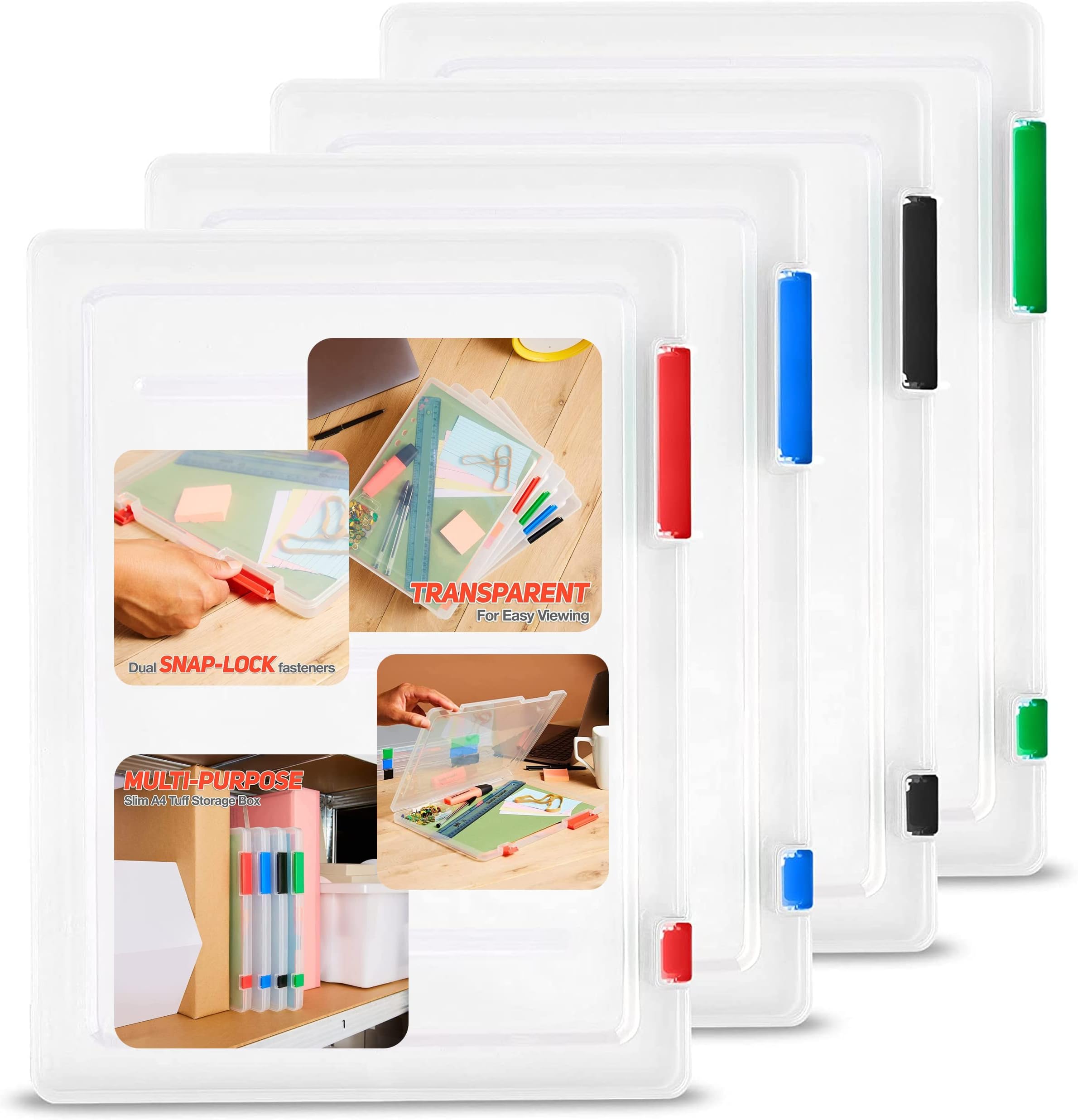 Tiger Brand Slim Tuff Box A4 Pack 5 Storage - Review, Compare Prices