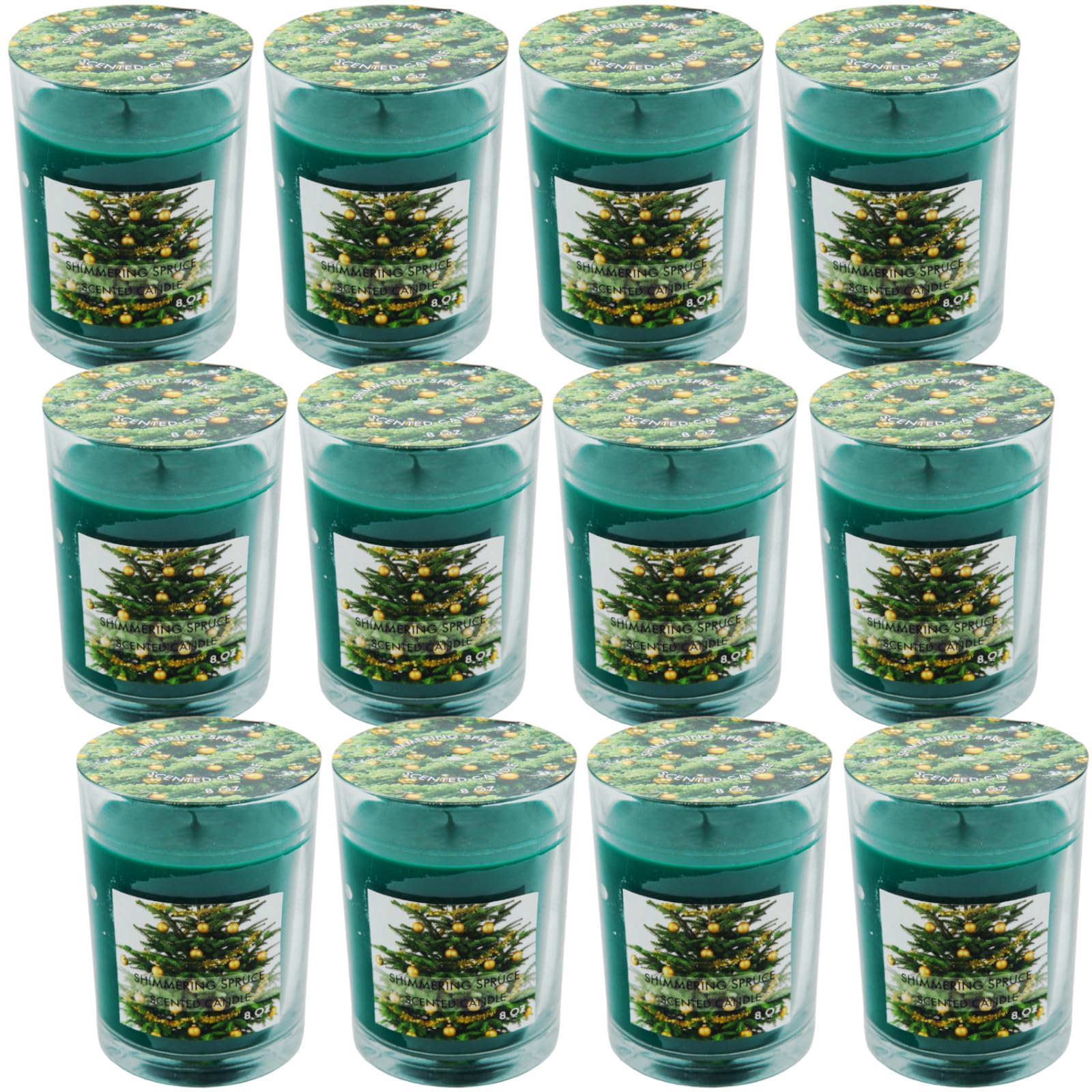 Scented Candle - Shimmering Spruce - 8oz/227g - 3x/6x/12x (12)