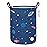 LANGYASHAN Laundry Basket Canvas Fabric Collapsible Organizer Basket for Storage Bin Toy Bins Gift Baskets Bedroom Clothes Children Nursery Hamper (Blue Space Astronaut)