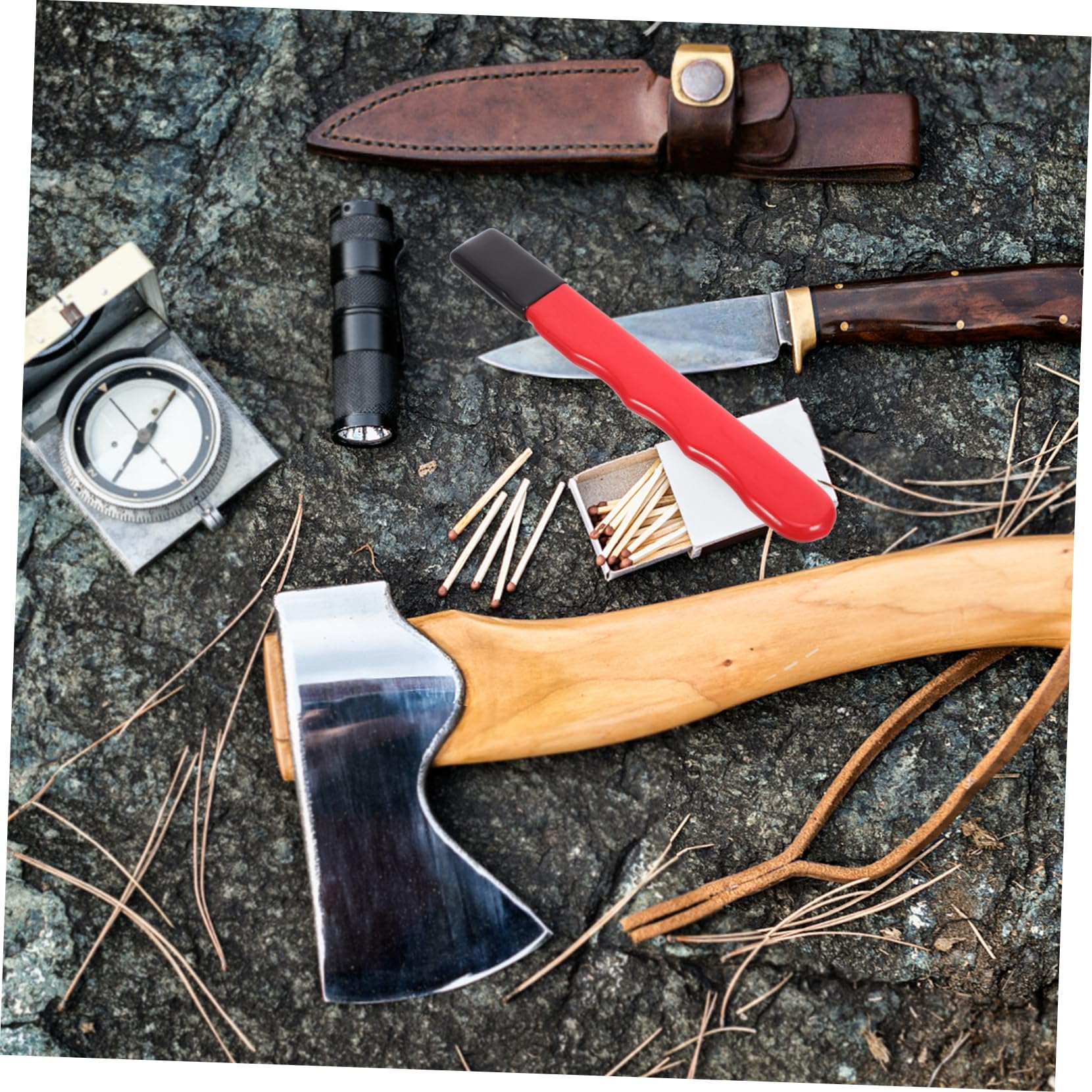 PRETYZOOM Whetstone Cutter Garden Honing Blades Sharpener Scissor Handheld Sharpening Tool Trimming Convenient Lawn Knife Handheld Blade Sharpening Tool Red Plastic