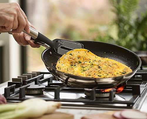 Miniatura 5 de Joseph Joseph Elevate - Espátula ranurada de silicona con soporte de herramientas integrado, tamaño único, acero inoxidable