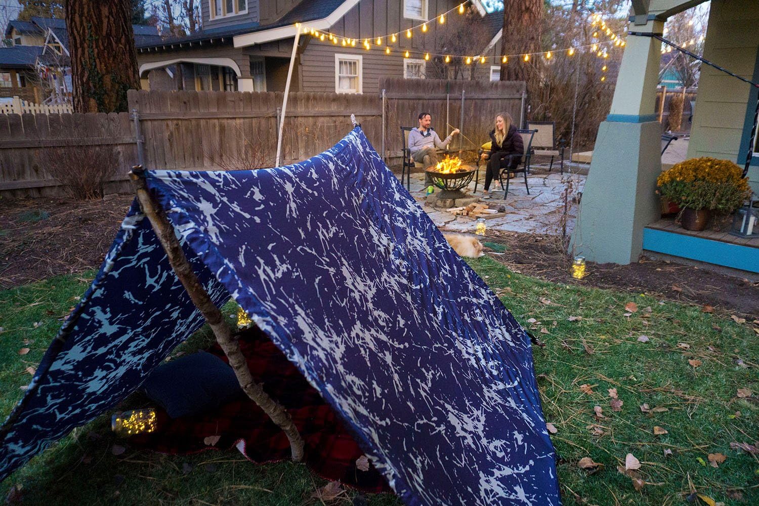 Wildish Multi-Function Double Hammock/Picnic Blanket/Shade Shelter | Perfect for Beach, Park, and Camping | M.C. Hammie