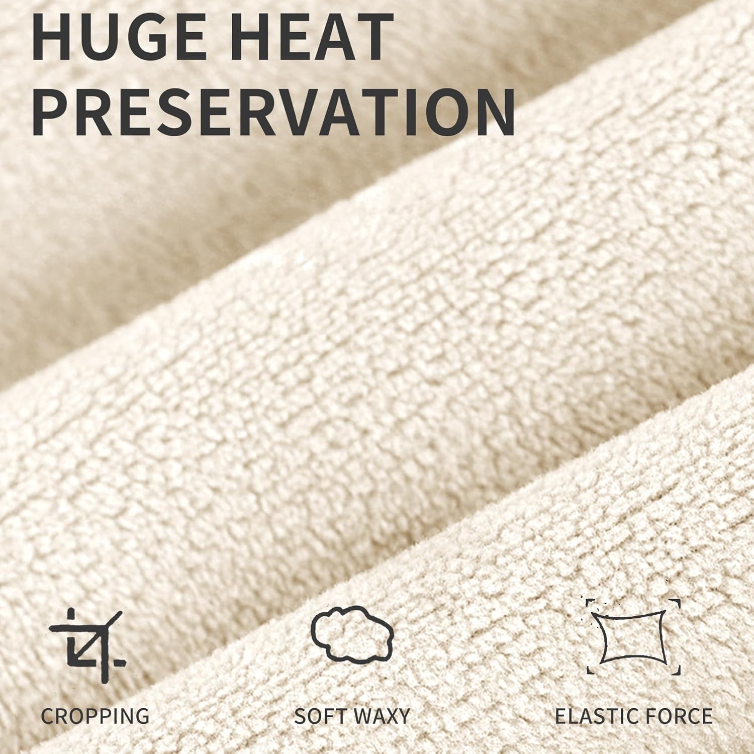 Womens Fleece Lined Sweatpants Drawstring Elastic Waistband Winter Warm Joggers Pants with Pocket - Image 5