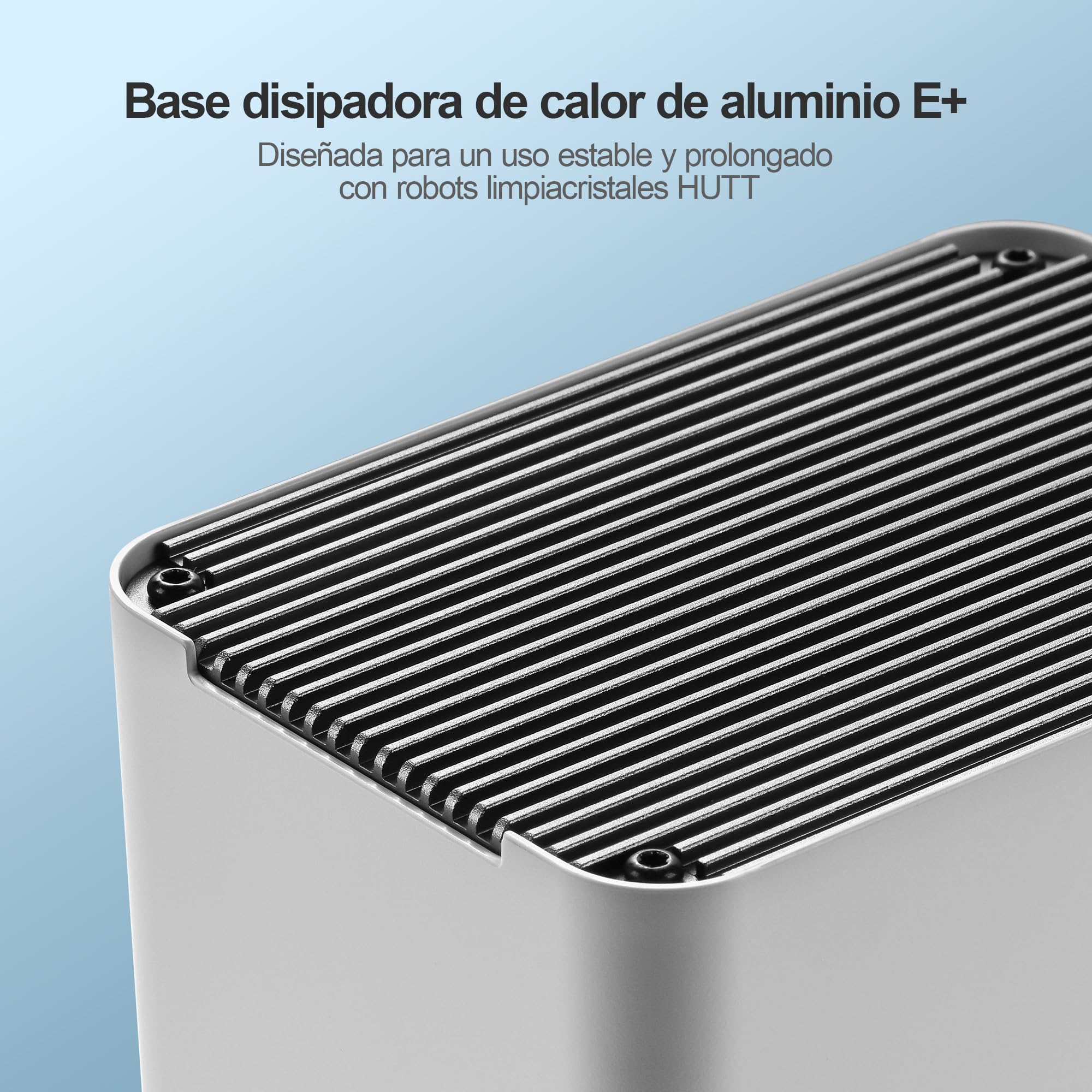 HUTT S7 Plus Robot Limpiacristales con Fuente de Energía Portátil, Sistema Dual Drive Flotante 3D, Carga Durante el Funcionamiento, Pulverización Automática y Protección Múltiple, Blanco