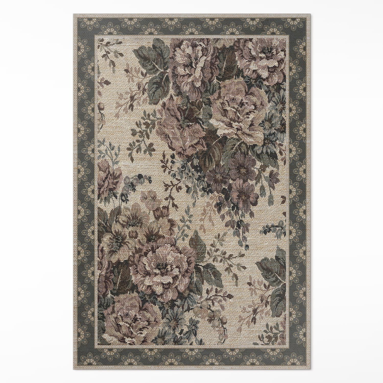 Tapis vinyle 100x150 cm Floorart effet tissu, l'élégance d'un design géométrique durable