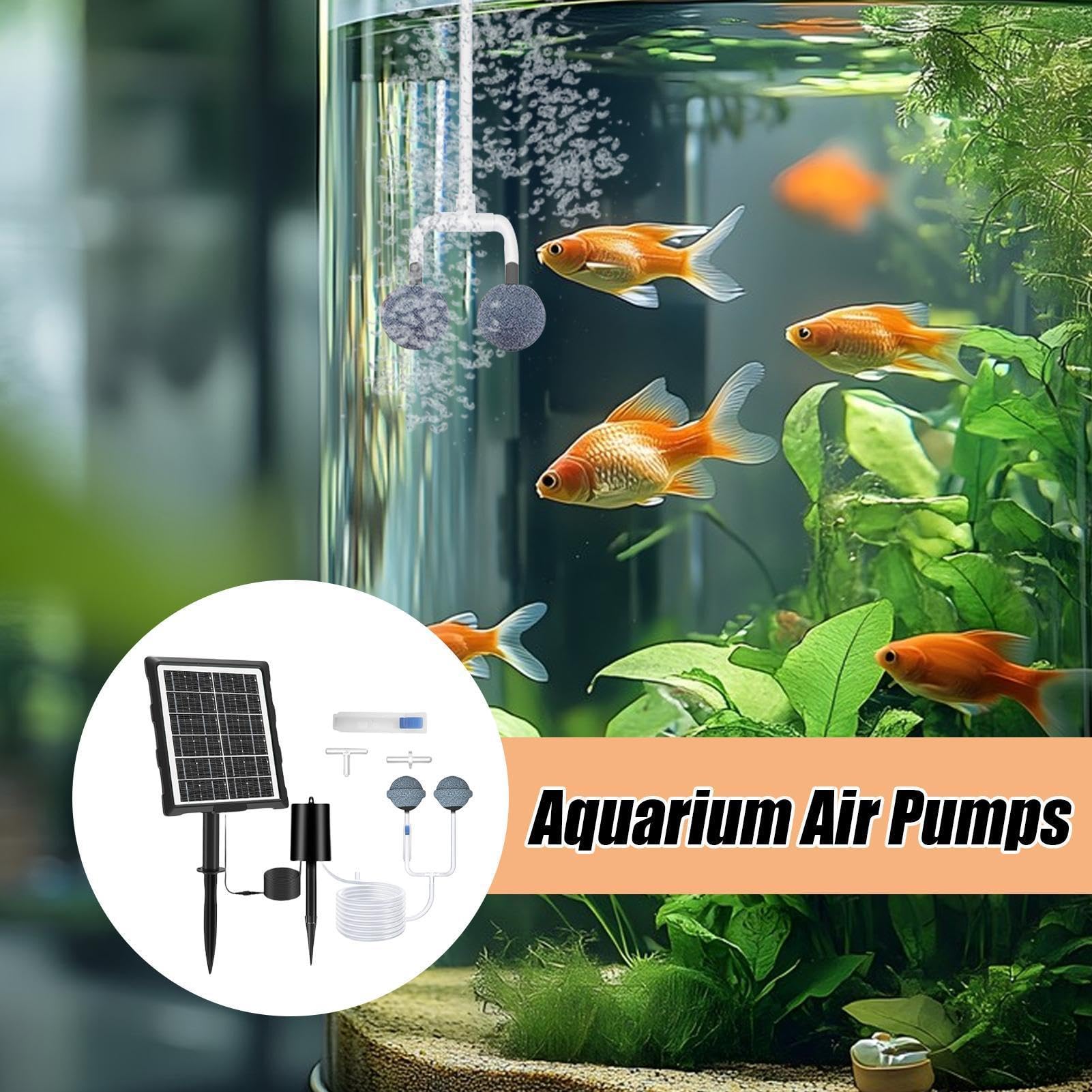 Solar Luftpumpe für Teich Solarbetriebener Sauerstoffgenerator für Aquarien
