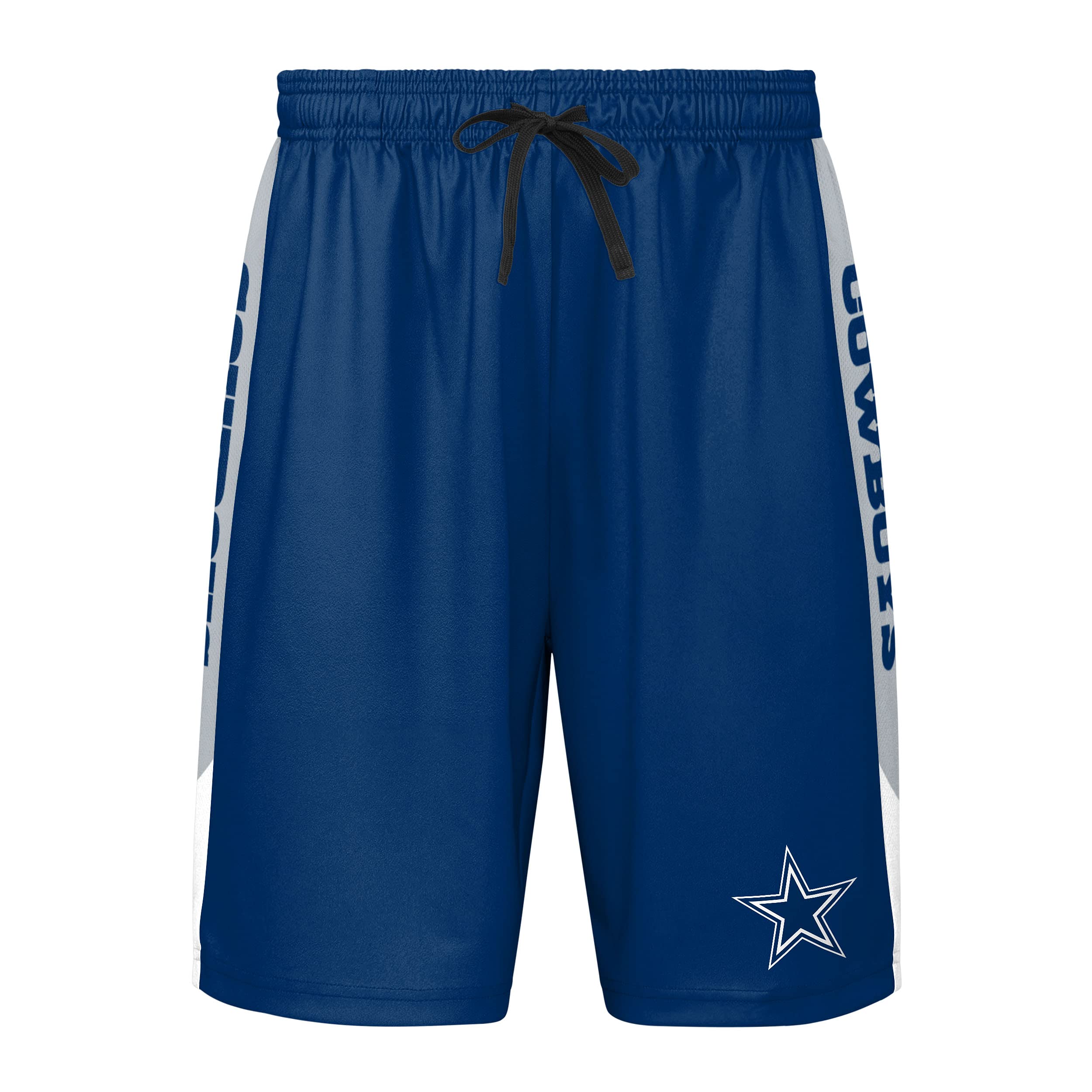 FOCO Men's NFL Side Stripe Training Short, Dallas Cowboys, X-Large