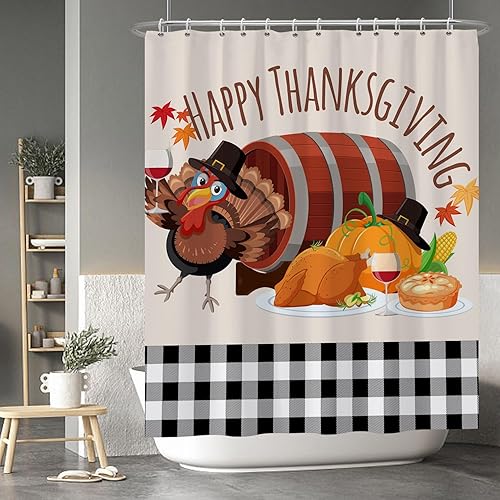 Miniatura 225 de Baocicco Juego de cortinas de ducha de fantasmas de Halloween, encantadores fantasmas de dibujos animados, divertidos trucos o tratos, cortinas de