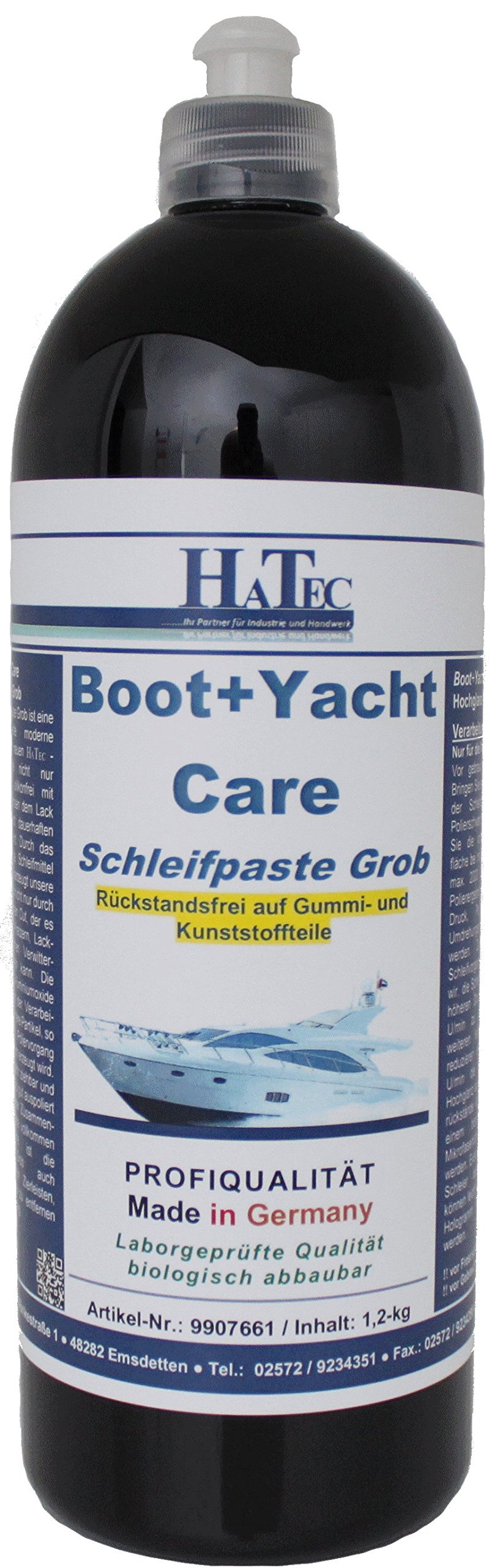 Boot+Yacht Care - Lucidante, 1 litro, a base di cera carnauba, per barca, per la cura della barca, per la lucidatura di yacht