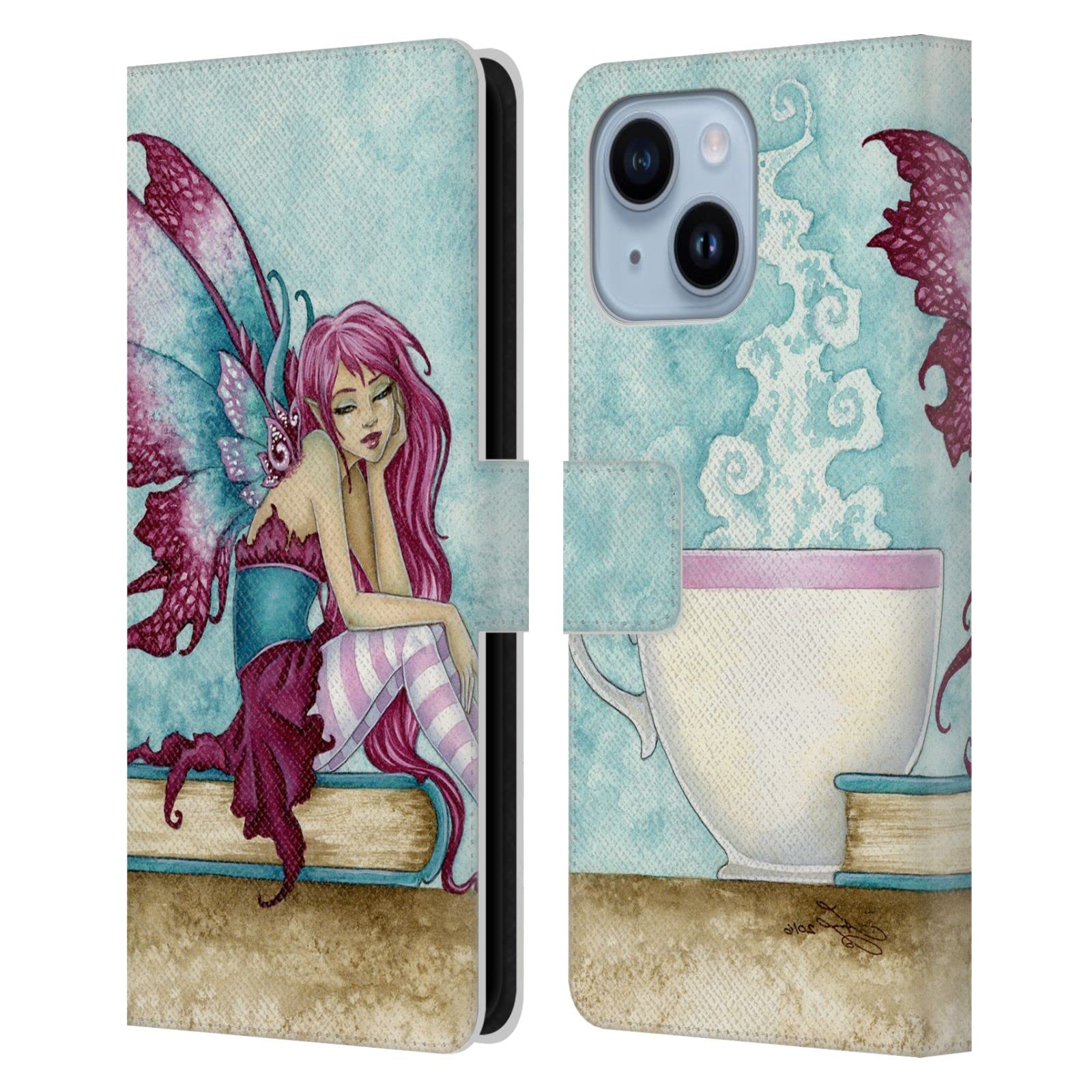 Étui en cuir iPhone 14 Plus protection intégrale design Amy Brown - 7