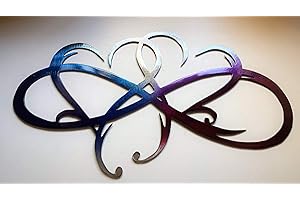 Infinity Heart Metal Wall Decor