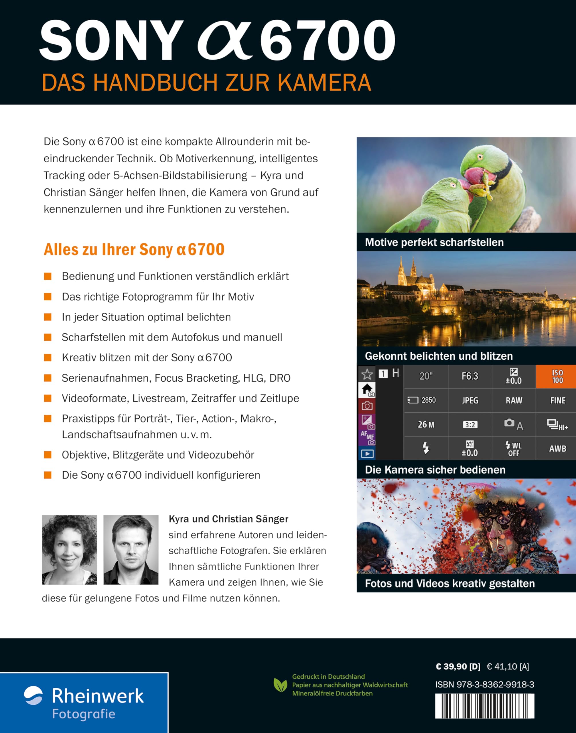 Sony Alpha 6700: Das Handbuch zur Kamera: verständlich und praxisnah. Mit vielen Beispielen und Profitipps