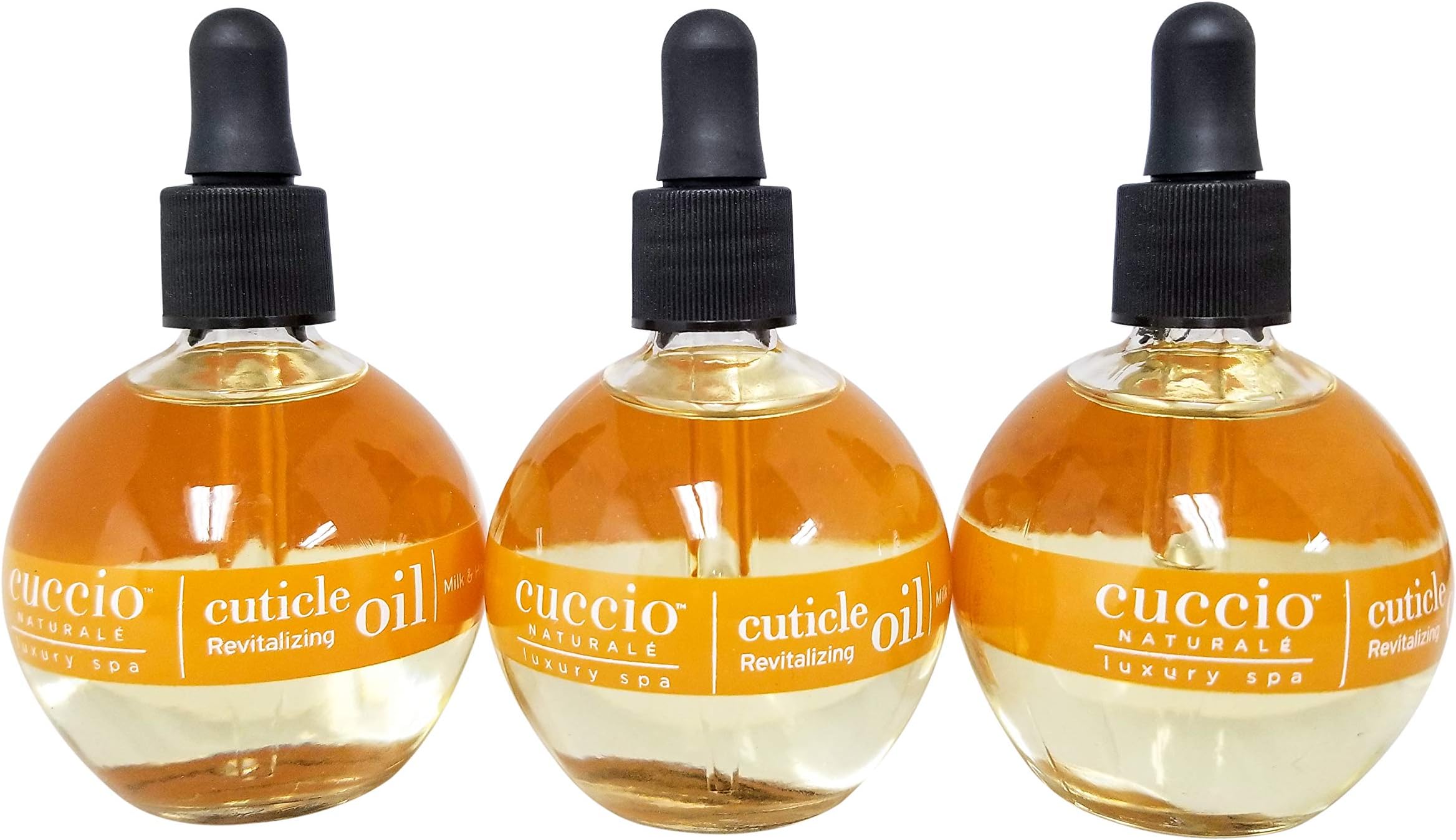 Revitalize Cuticle Oil, Milk and Honey,Super-Penetrating - Nourish, Soothe & Moisturize 2.5 Ounce (3)