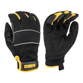 DEWALT DPG752 Unisex Mid-Grade 60g Thinsulate Lined Cold Weather Glove with Padded Palm, Reflective Piping and Touchscreen -Yellow/Black - Size X-Large