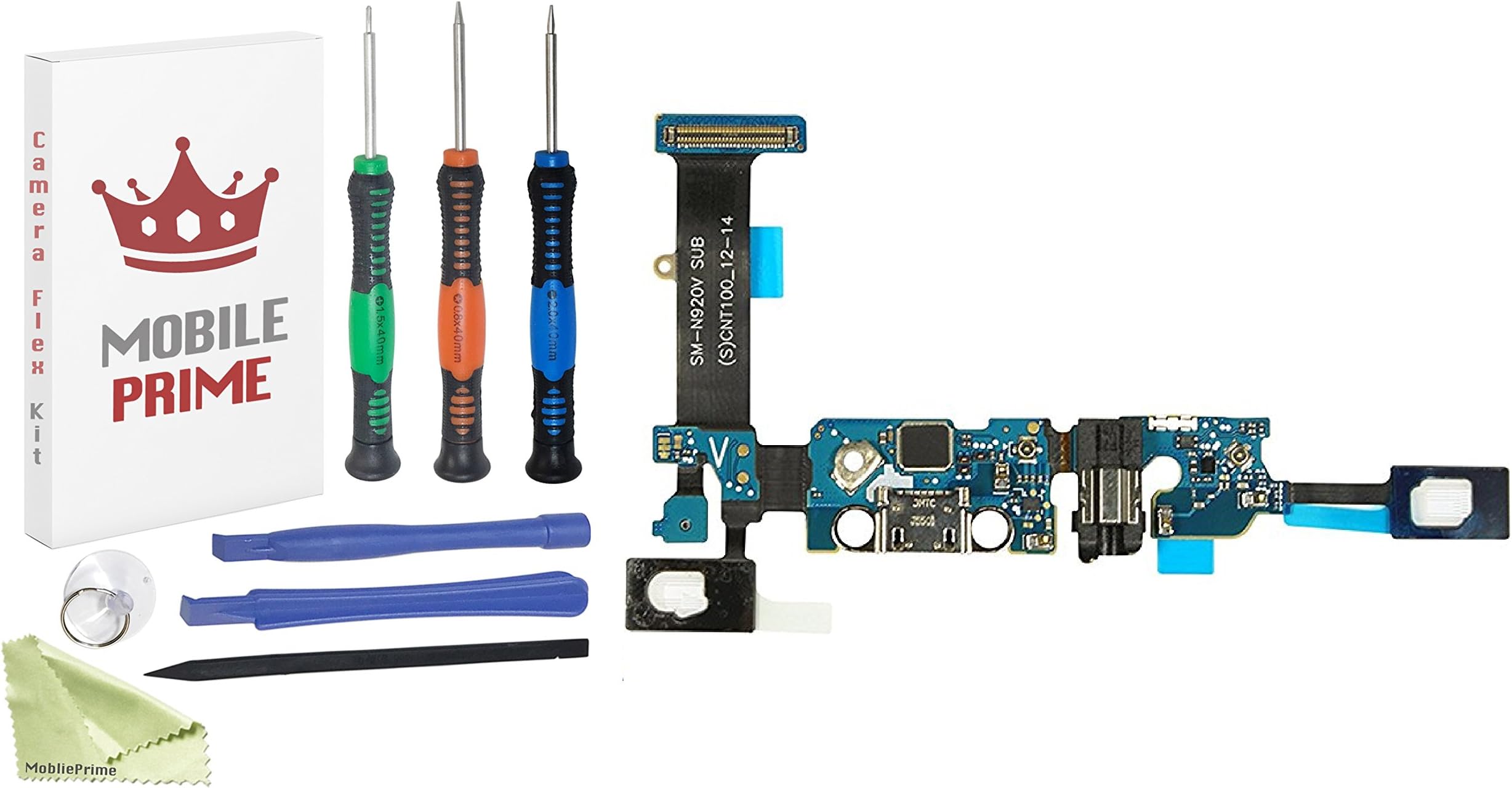 MobilePrime Charging Port Replacement Kit Compatible for Samsung Galaxy Note 5 (N920V) Including Pro-Series Repair Tools