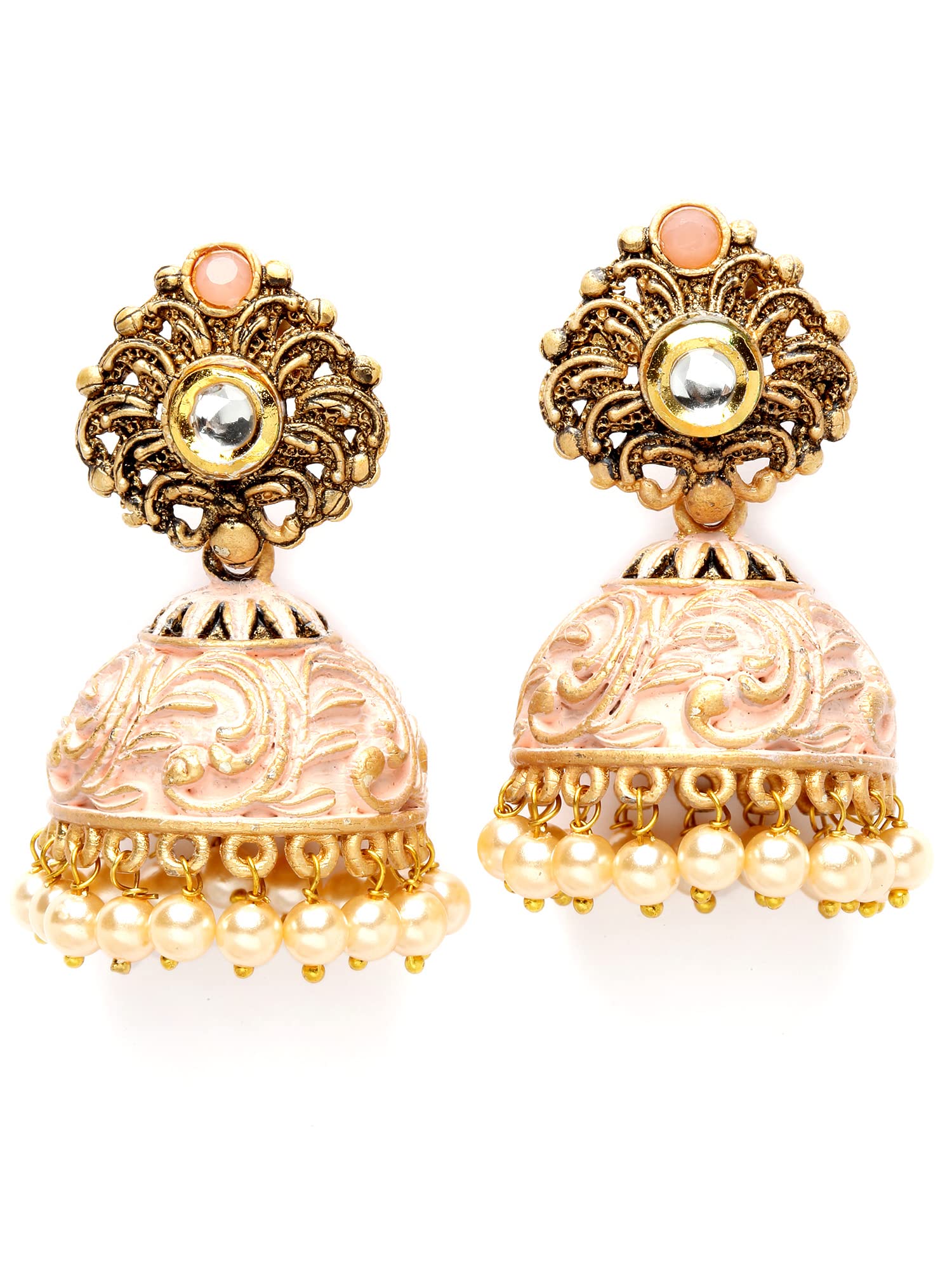 See full amazon price history chart for Karatcart Gold Plated Peach Meena Golden Pearl Jhumki Earrings for Women Karatcart Gold Plated Peach Meena Golden Pearl Jhumki Earrings for Women (B0BRSVWK94) Amazon Price History, Amazon Price Tracker