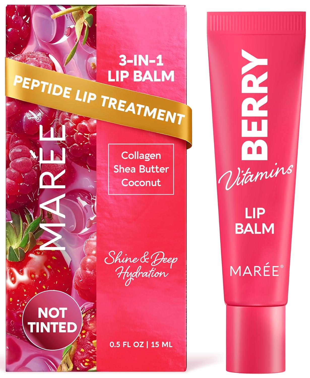 MAREE Lip Moisturizer – Lip Balm Hydrating – Moisturizing Lips Butter Balm Summer Essentials – Peptide Lip Treatment – Lipbalm Moisturizer for Very Dry Lips Care – Balsamo Labial Hidratante de Labios MAREE Lip Moisturizer – Lip Balm Hydrating – Moisturizing Lips Butter Balm Summer Essentials – Peptide Lip Treatment – Lipbalm Moisturizer for Very Dry Lips Care – Balsamo Labial Hidratante de Labios