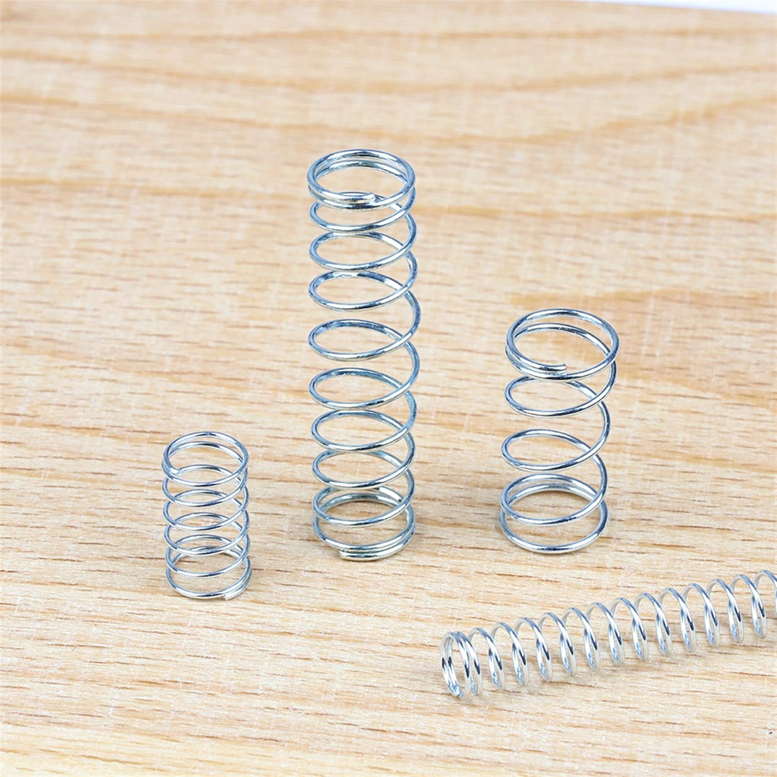 Lnanqing-Molle di Compressione Kit di assortimento di Filo a Molla a Compressione Set di Molla di Estensione in Acciaio zincato, 200pcs / Set, Buona Resistenza a corrosione