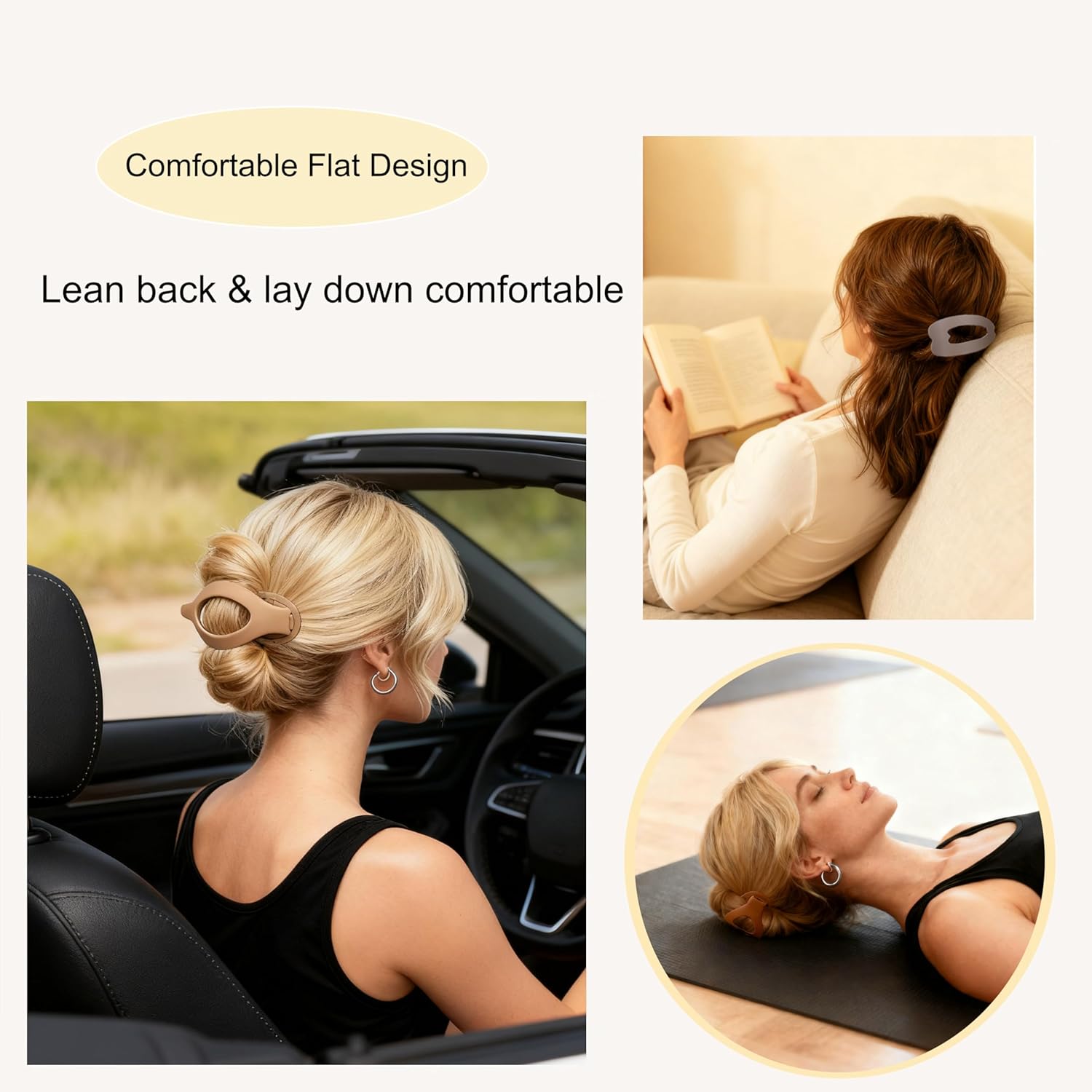 Flat Hair Clips 6PCS French Flat Hair Claw Clips for Women (Multicolor-7 (9pcs)) - Image 2