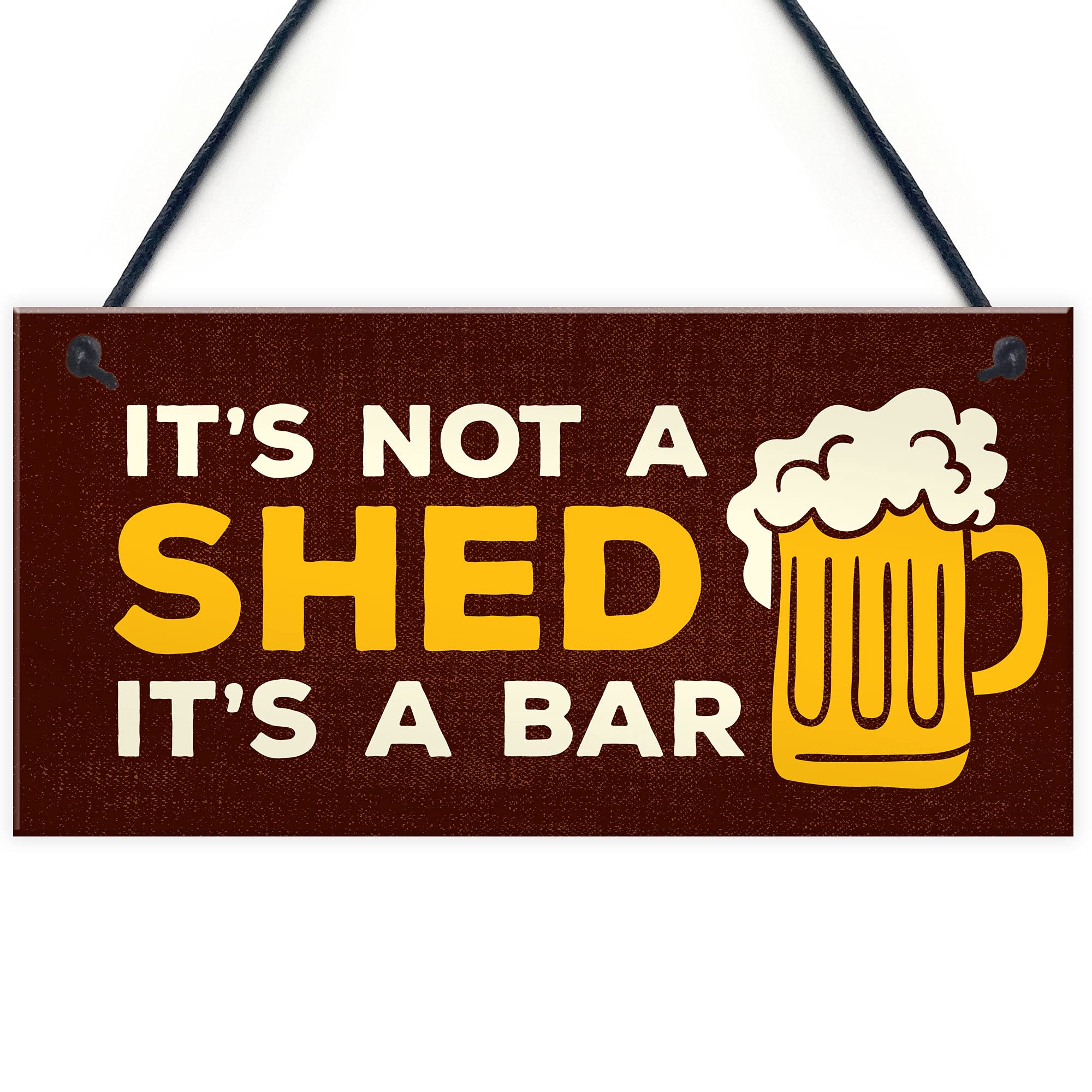 Not A Shed Its A Bar Sign Funny Rude Bar Sign Man Cave Garage Pub Sign Beer Gift