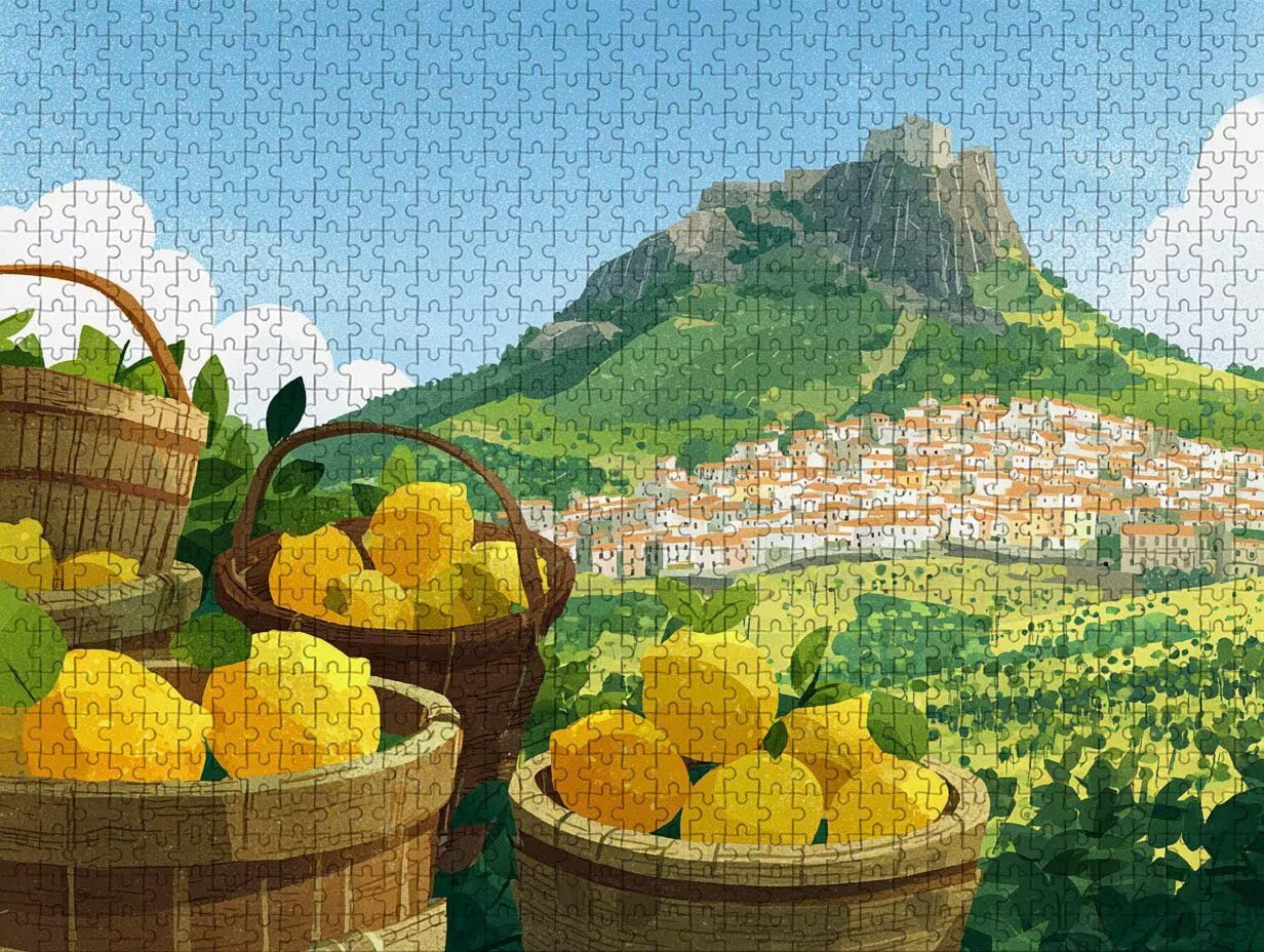 Obst Holz Puzzles 156x105cm, Sicht Jigsaw Puzzles 5000 Teile für Erwachsene Mit Box, EIN Herausforderndes Rätsel Game, Farbenfrohes Legespiel, Geeignet für die meisten Gruppen, Geschenke, O-3050