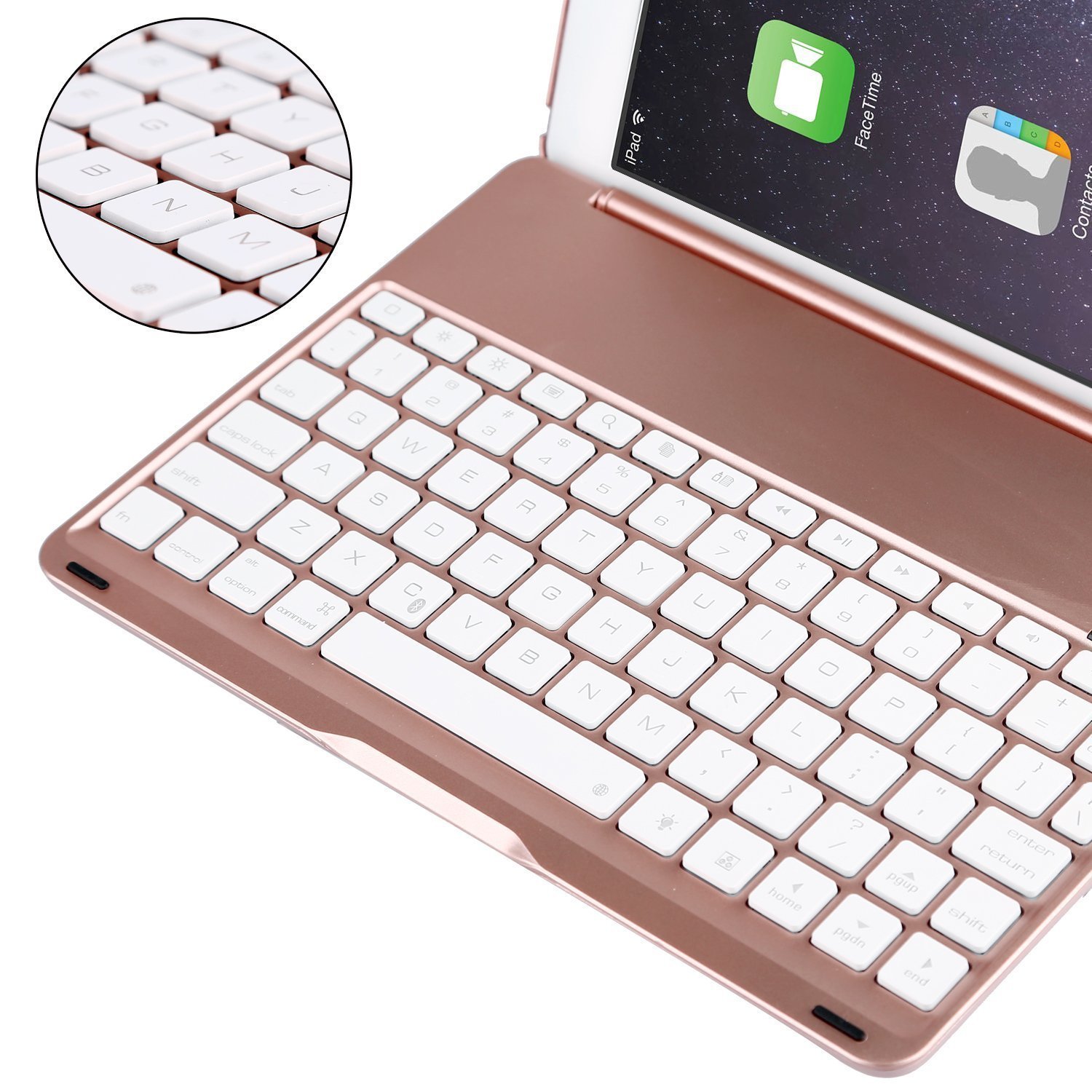 iPad ローズゴールド 本体 + キーボードカバー NOKBABO iPad 9.7