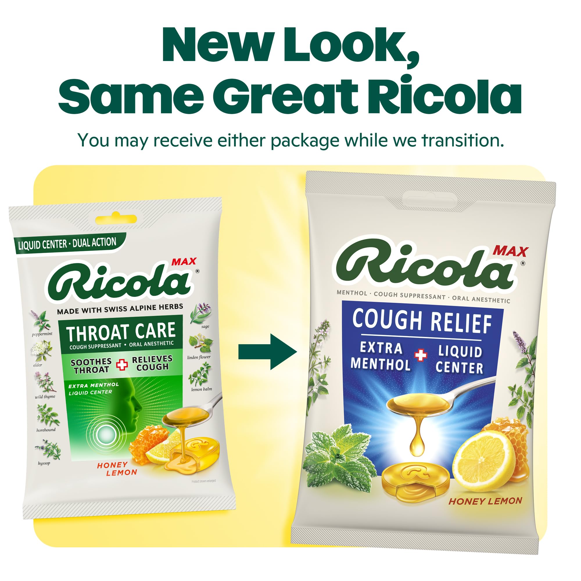 Ricola, Throat Care Max Honey Lemon, 34 Count — Amazon image 2