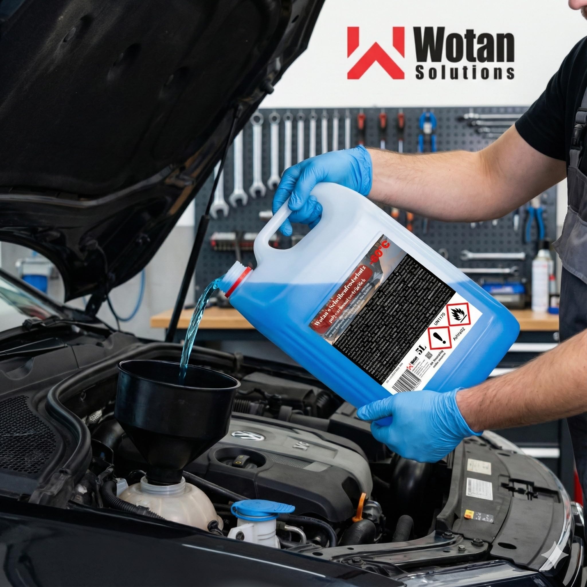 Wotan's 20 Liter Scheibenfrostschutz - 60 Grad | Frostschutz Konzentrat für die Auto Scheibenwaschanlage | Scheibenfrostschutz Konzentrat 20L | Frostschutzmittel Scheibenwaschanlage