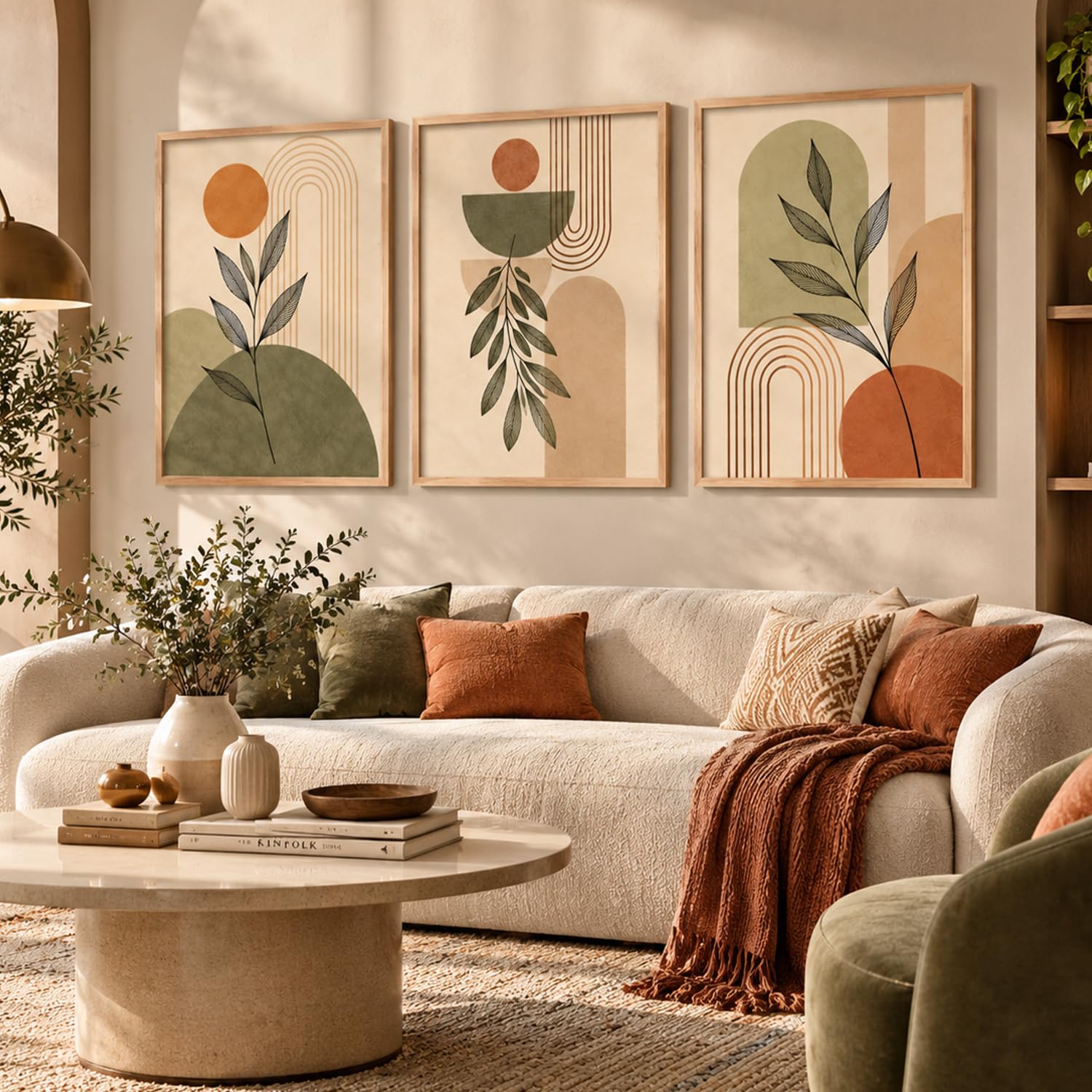 Bohemian Wall Art Set - 3 Framed Prints -12