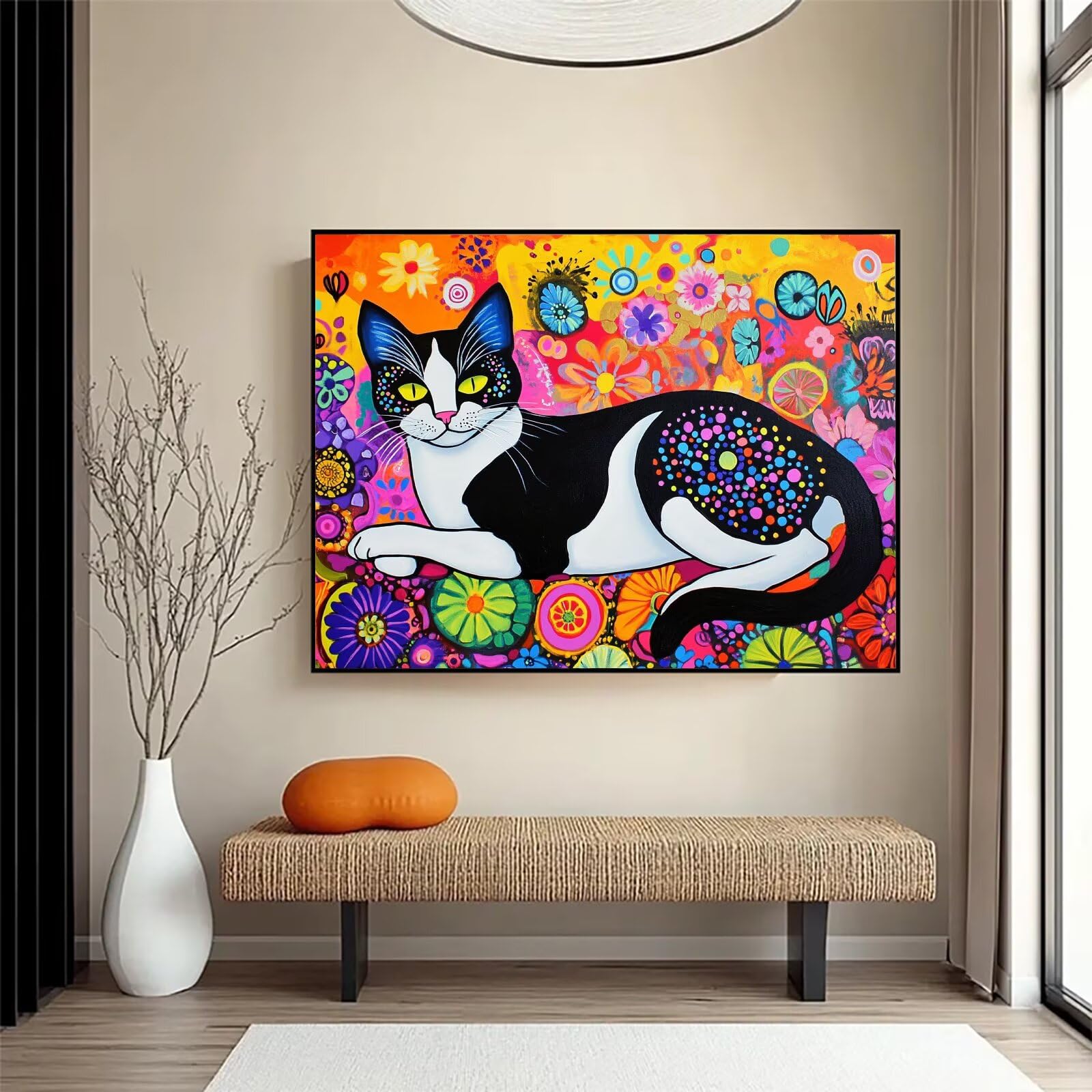 Flower Diamond Art, zestawy do malowania diamentami 5D dla dorosłych 61 x