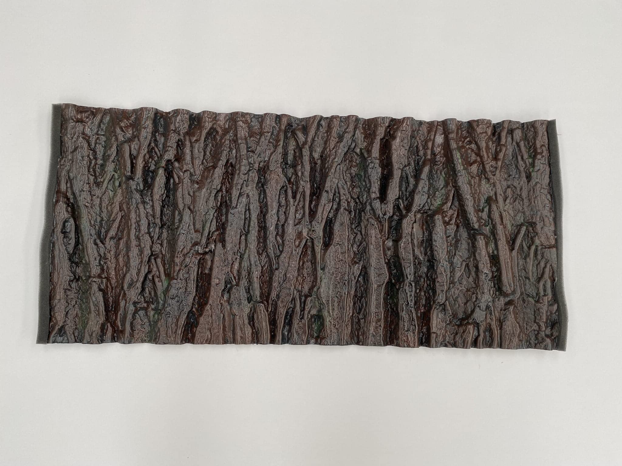 PLASTIKO - Fondo de Acuario 3D I Pared Trasera 100 x 40 cm I Fácil de Montar y Limpiar I No Requiere Pegado I Seguro para Animales I Marrón con patrón de Corteza de árbol
