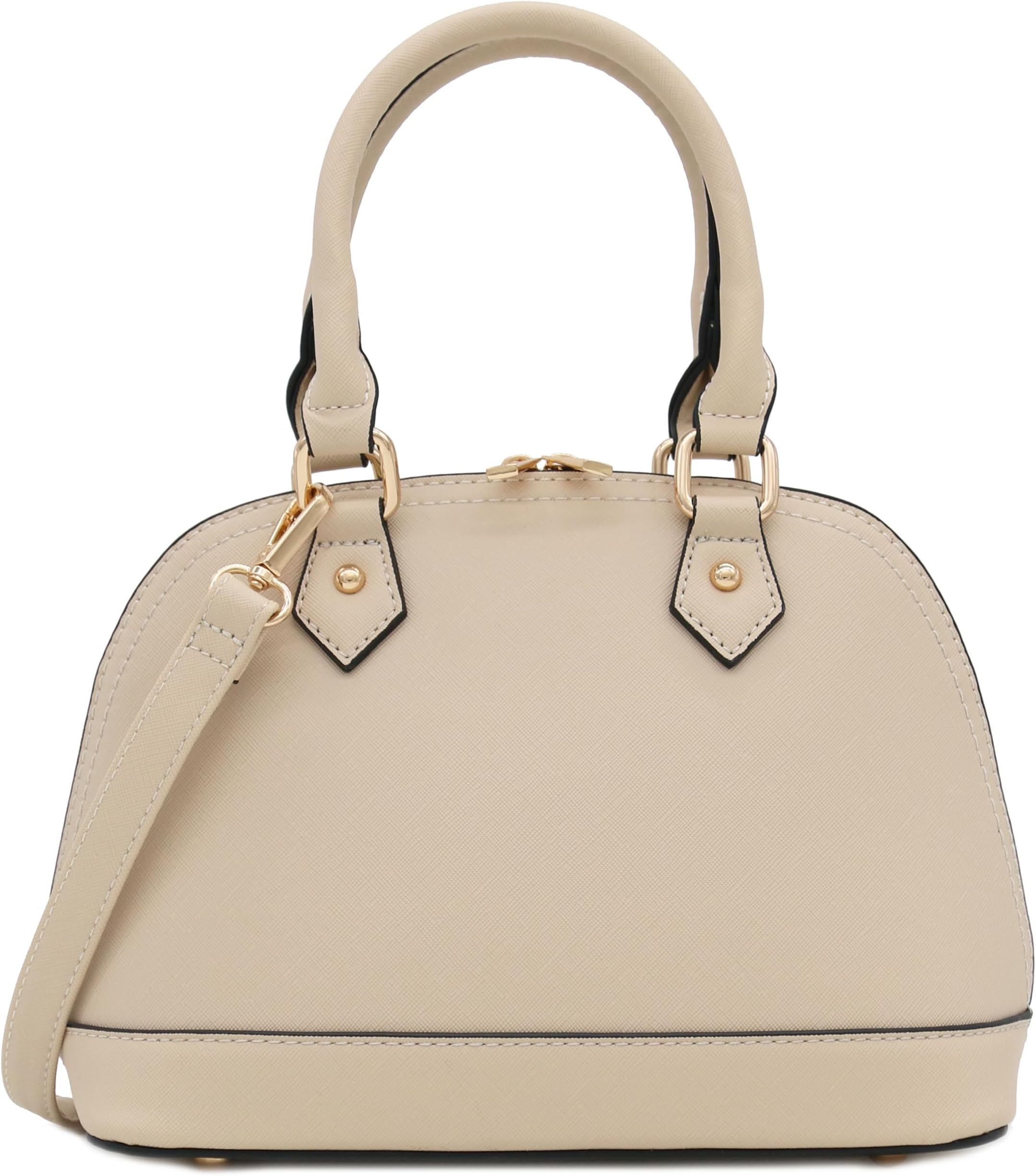 Zip-Around Saffiano Classic Dome Satchel