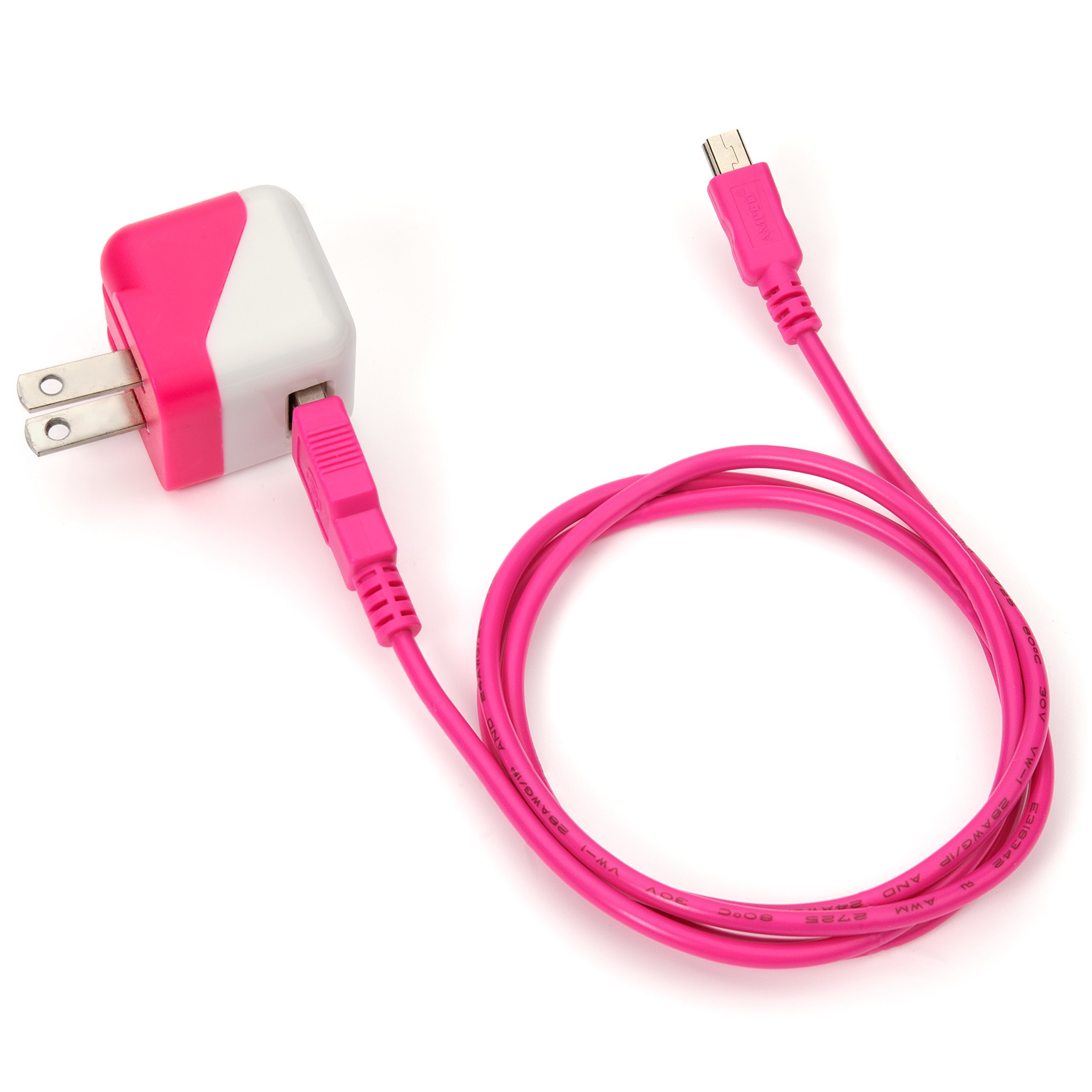 Designed for Texas Instruments Calculator TI Nspire CX, TI Nspire CX CAS, TI 84 Plus C, and TI-84 Plus Color, Mini Portable Stylish Charger with Matching USB Cable