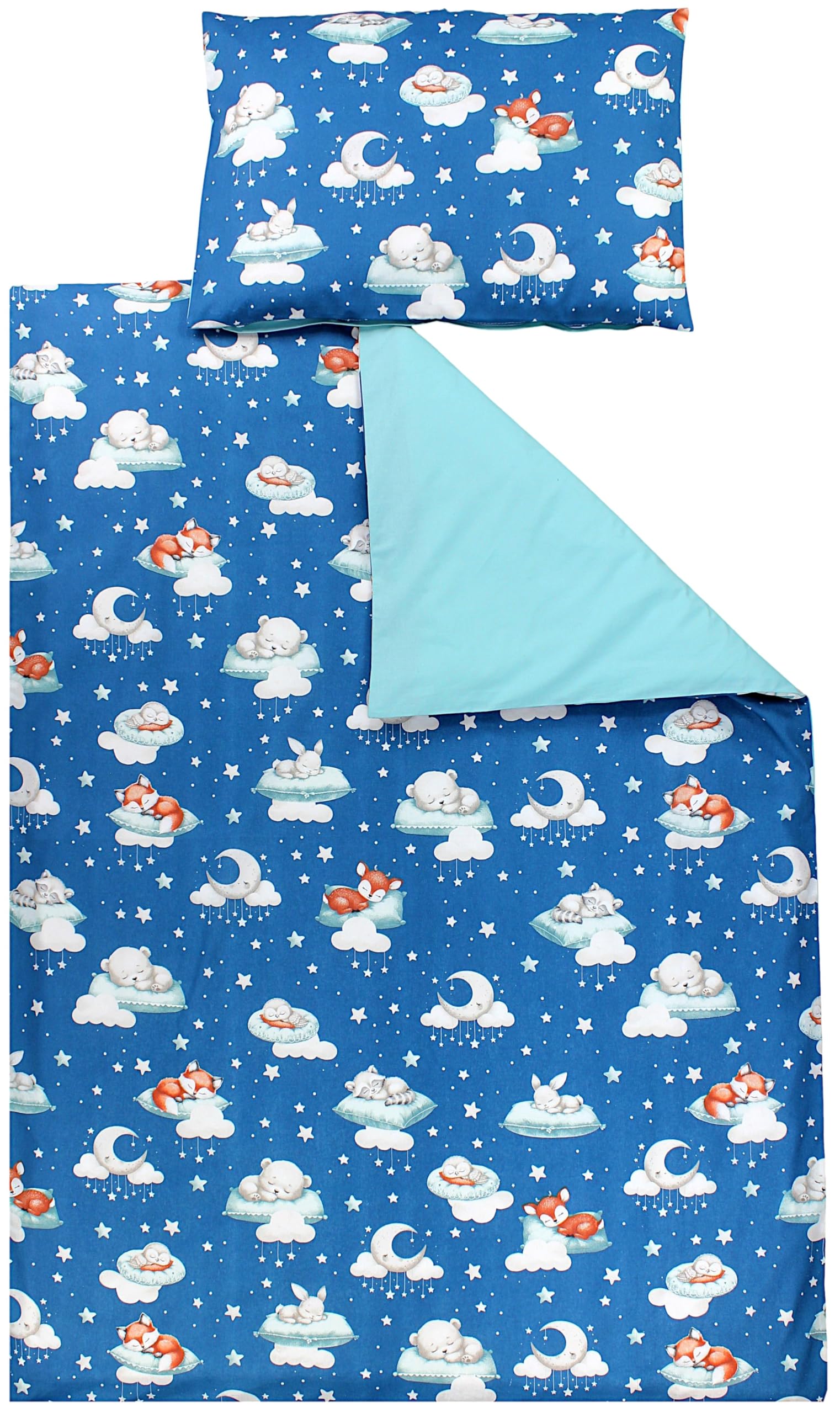 TupTam Juego de Ropa de Cama para Niños, de 2 Piezas., Zorros en el avión/Verde, 120x90 cm — view 27