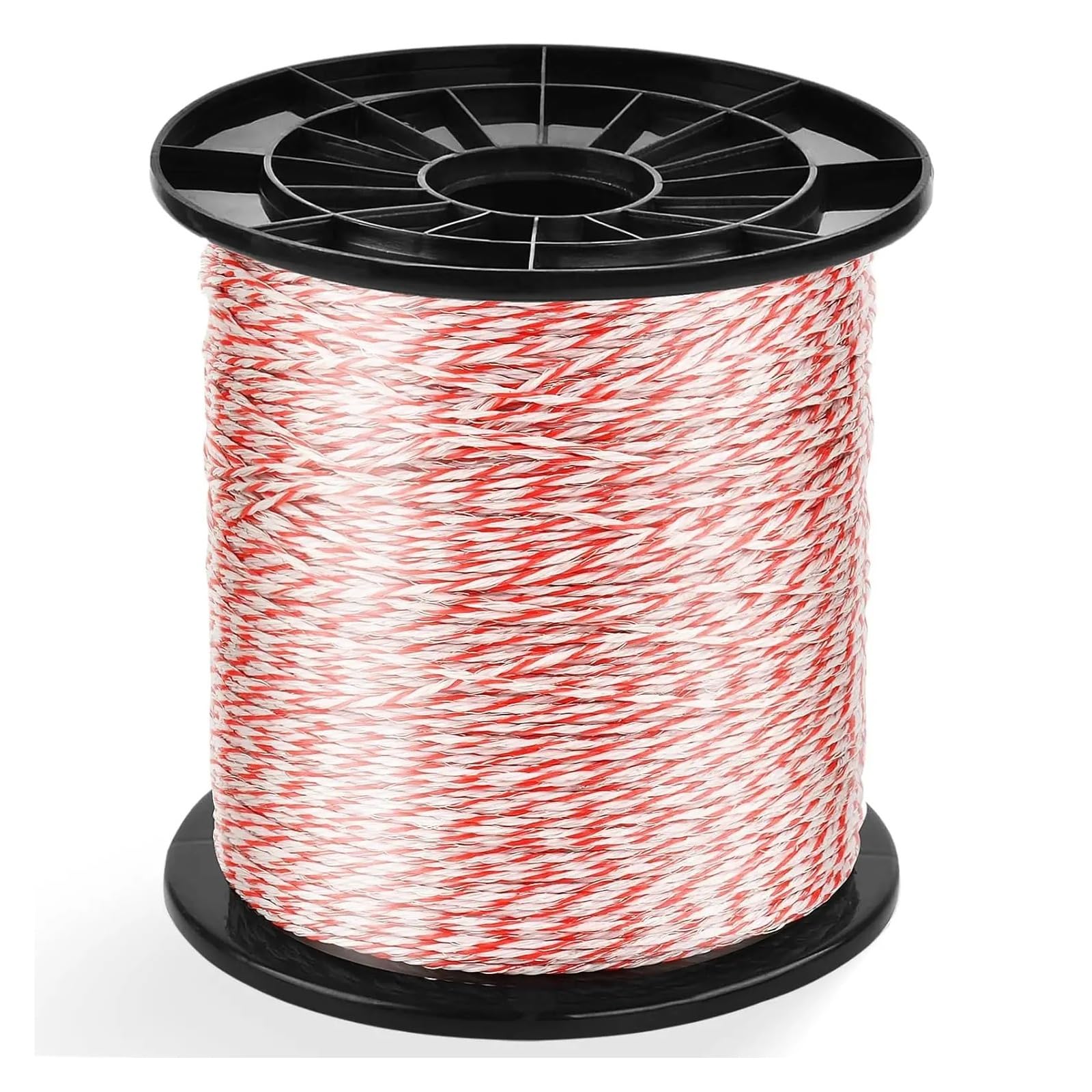 Elettrificatore per recinzione elettrica Rotolo da 500/1000 m di corda for recinzione elettrica in polietilene con corda in polietilene in acciaio for pecore, bovini, animali, filo for recinzione cond