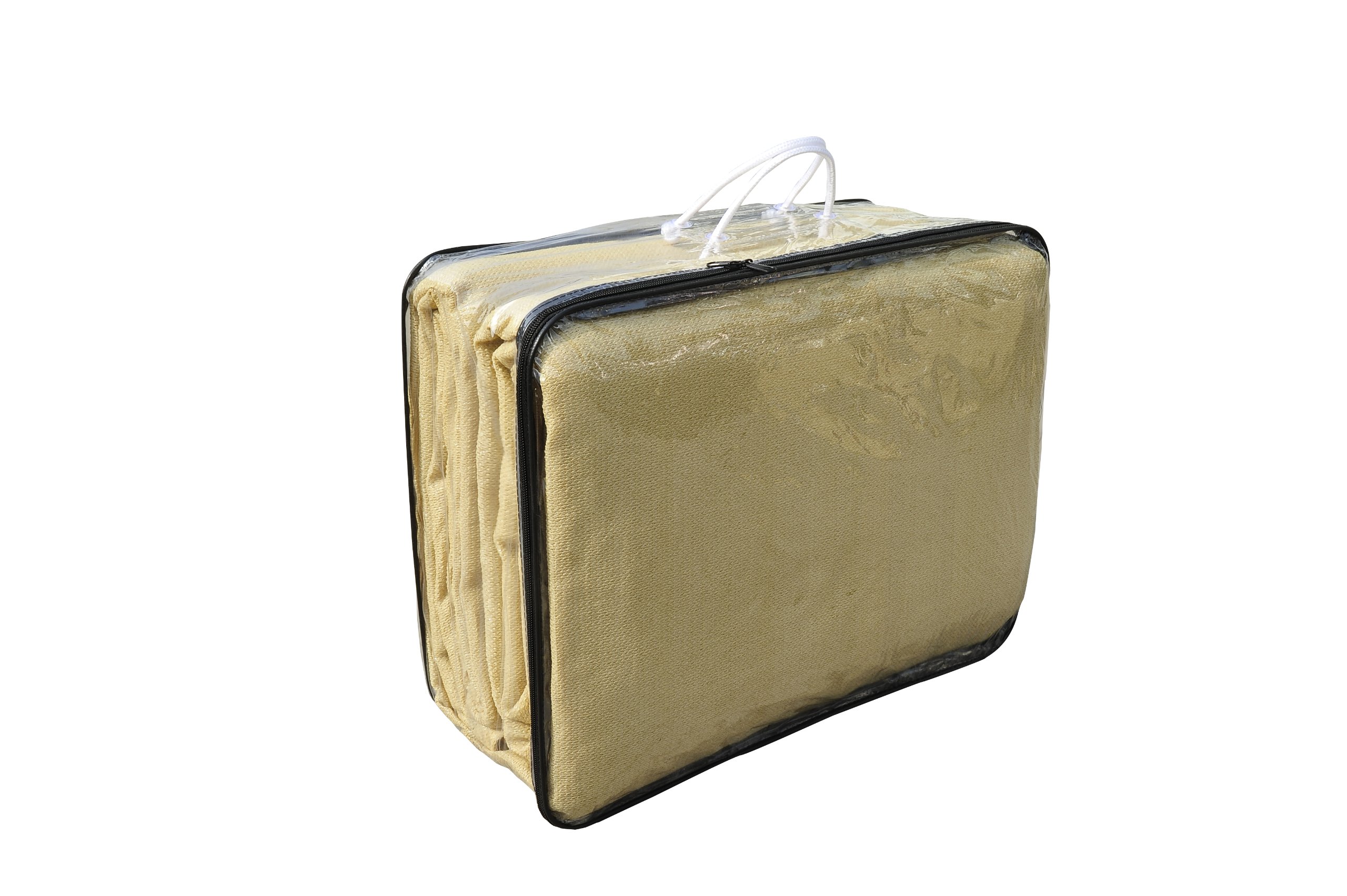 Outsunny Carré 12 Voile d'ombrage UV Couverture jardin Sable